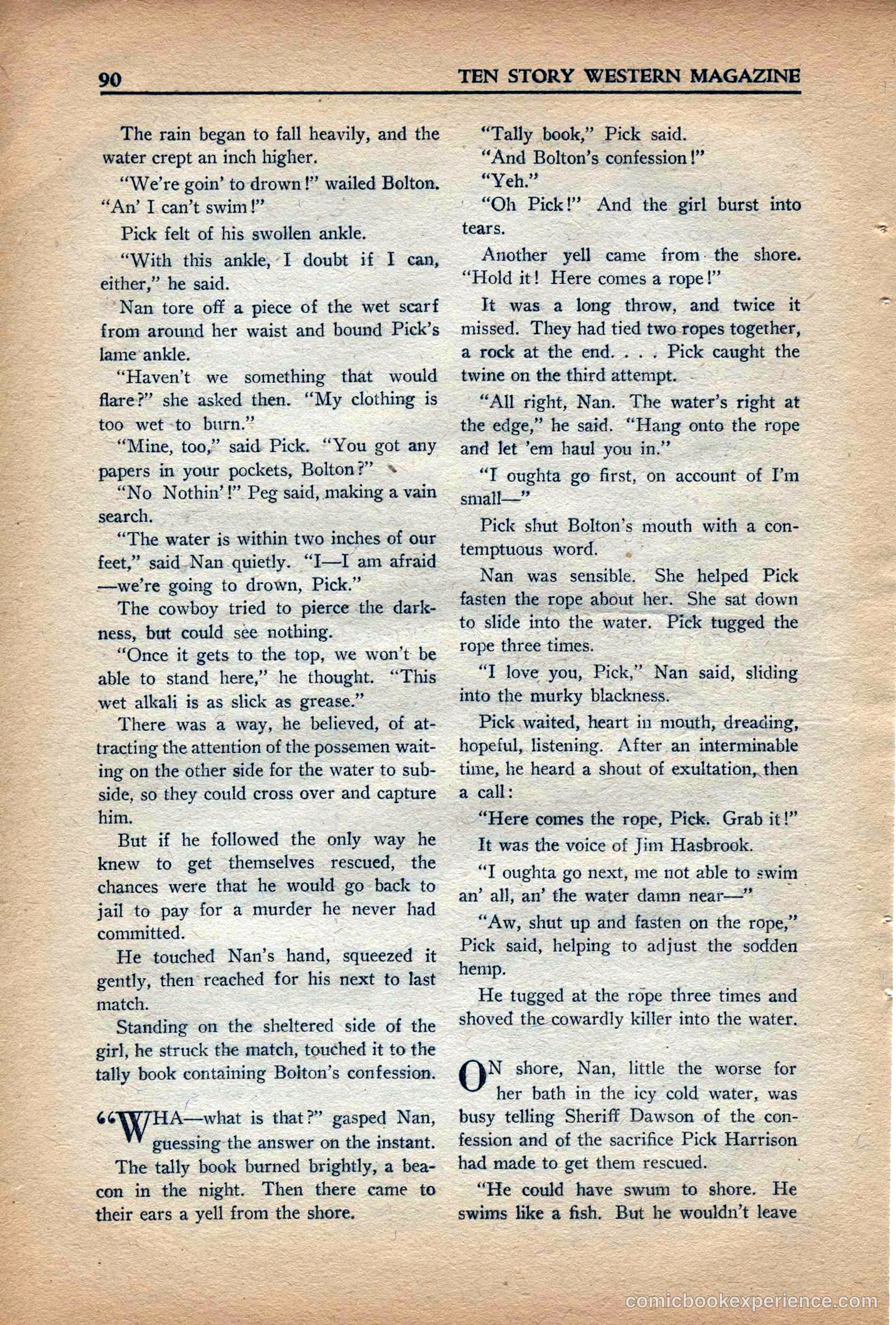 10 Story Western Magazine, May 1937 — page 92 of 132