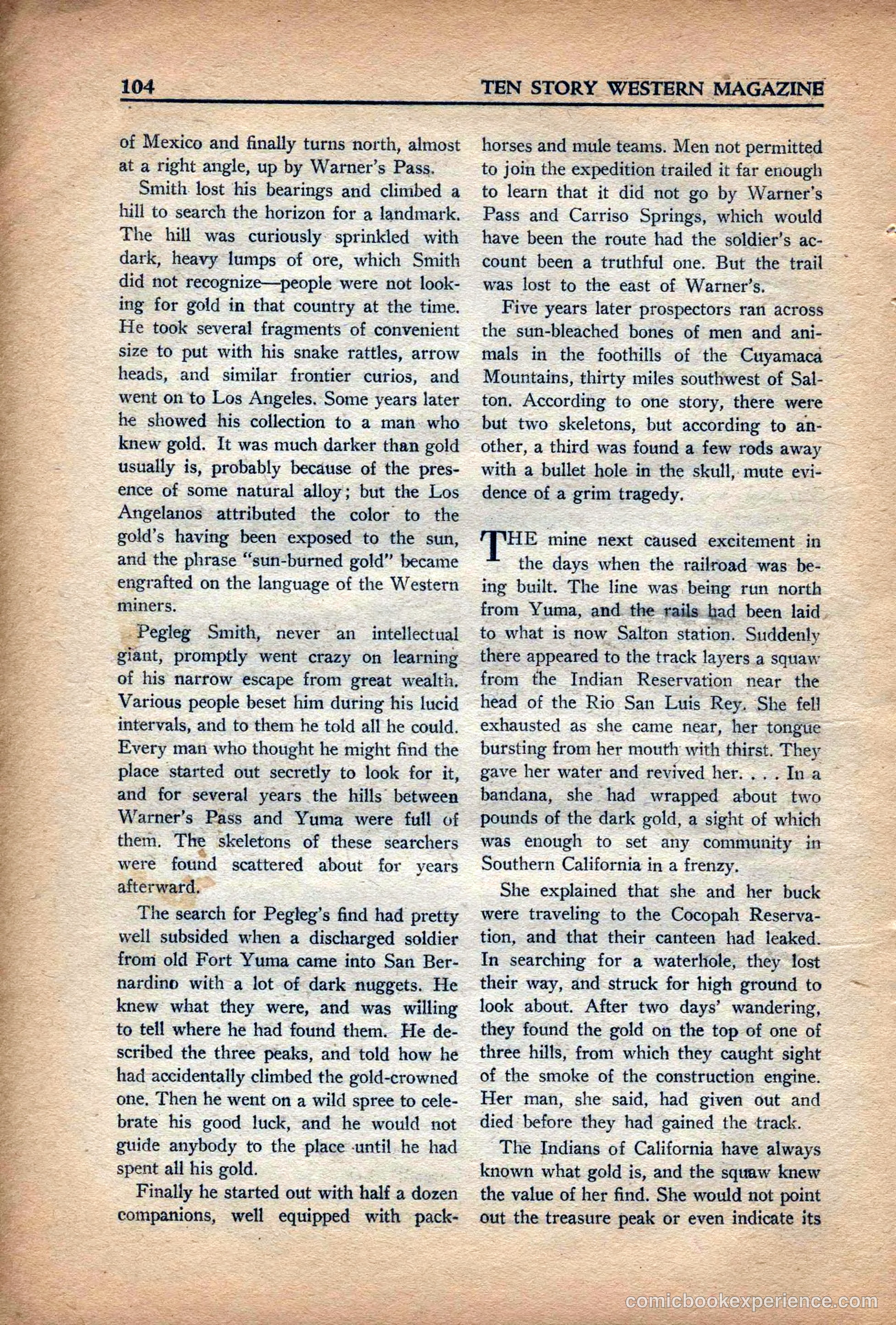 10 Story Western Magazine, May 1937 — page 106 of 132