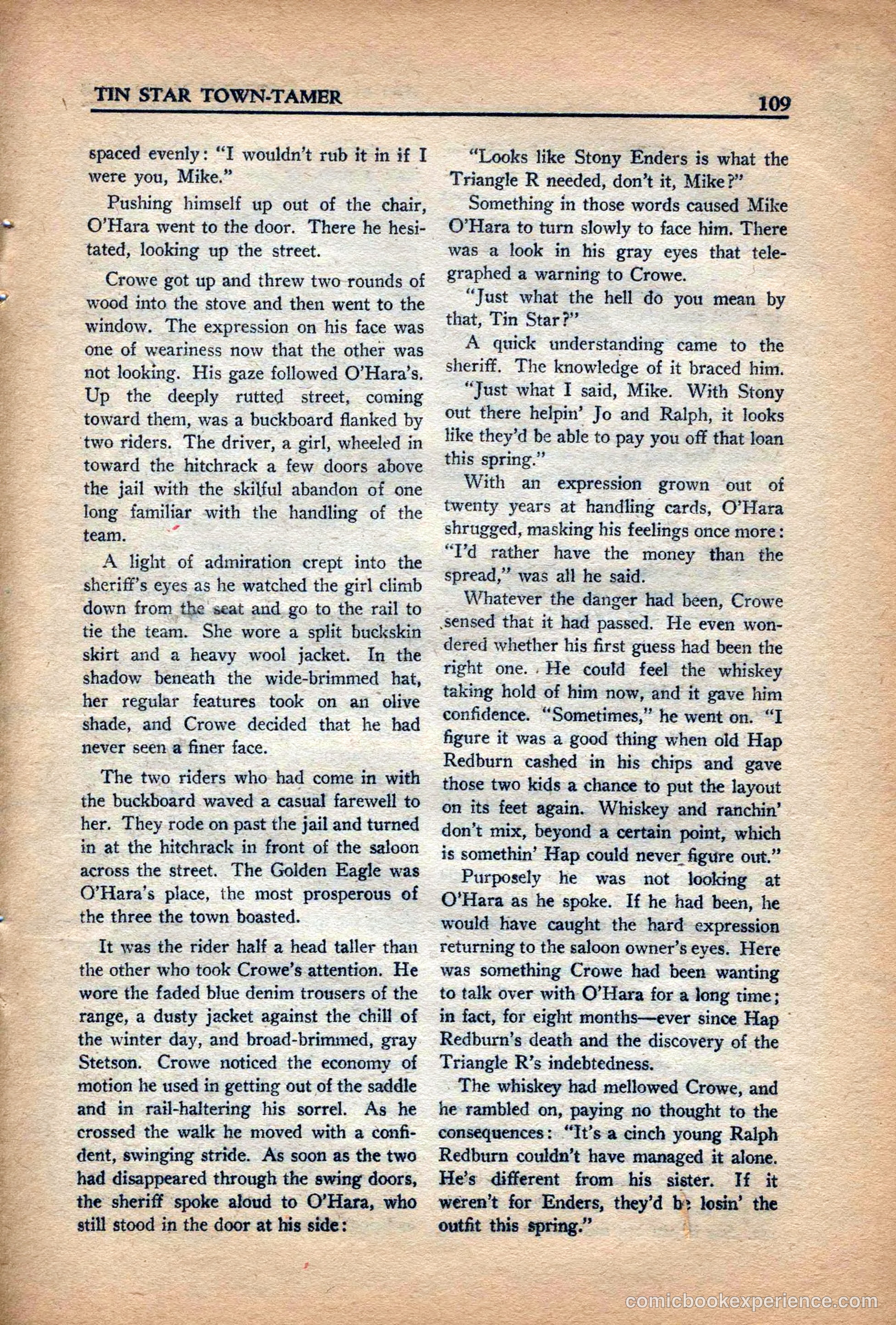 10 Story Western Magazine, May 1937 — page 111 of 132