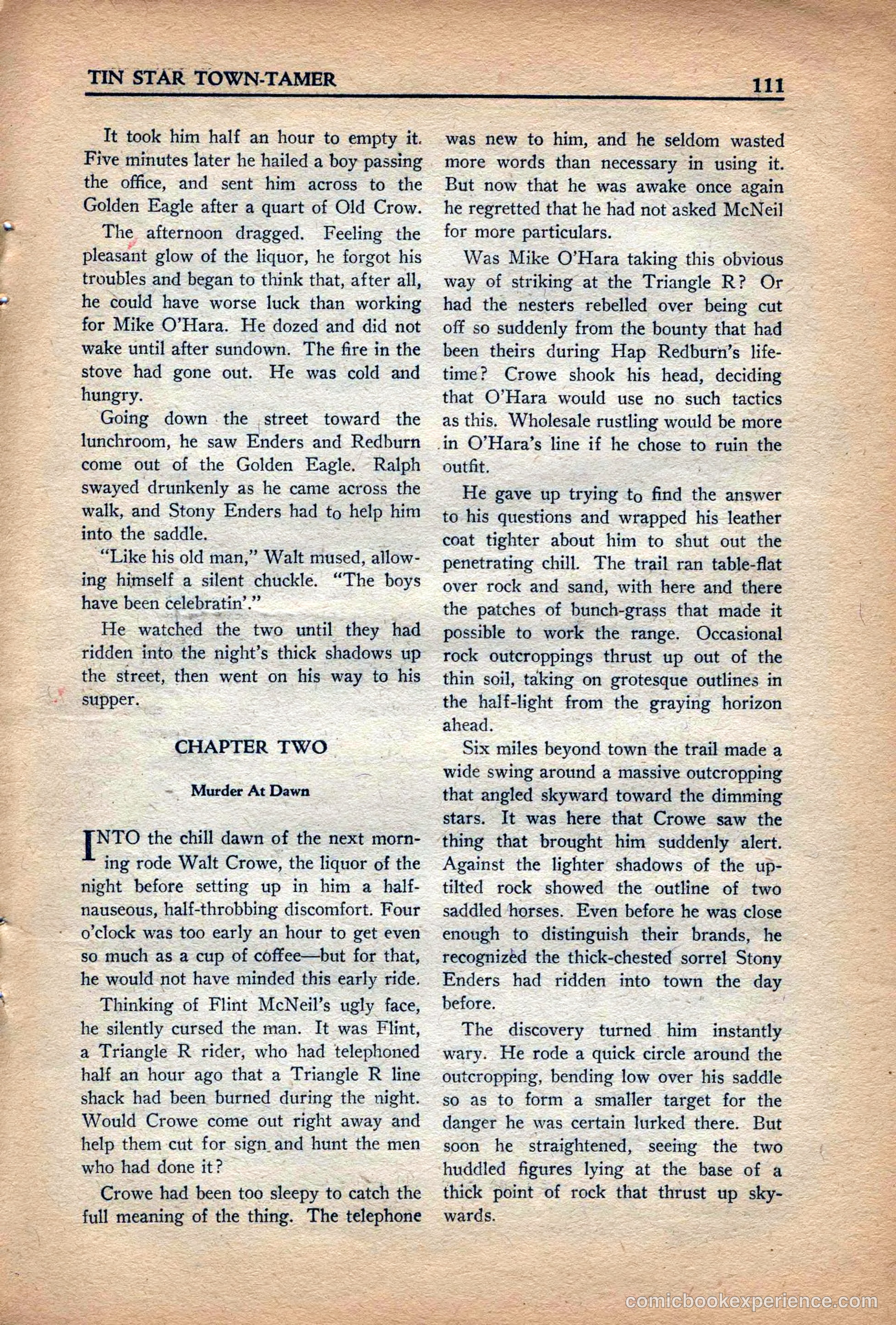 10 Story Western Magazine, May 1937 — page 113 of 132