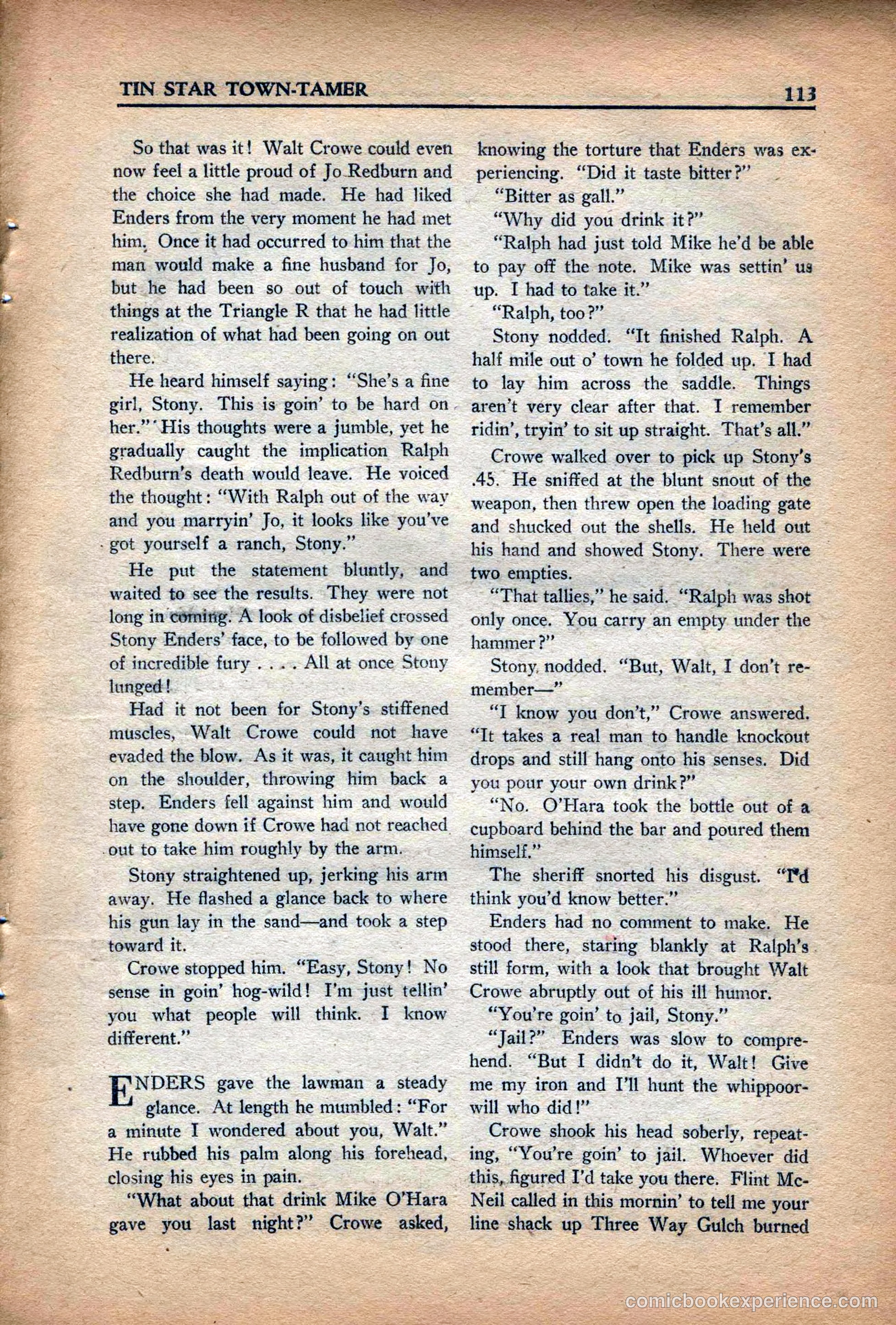 10 Story Western Magazine, May 1937 — page 115 of 132