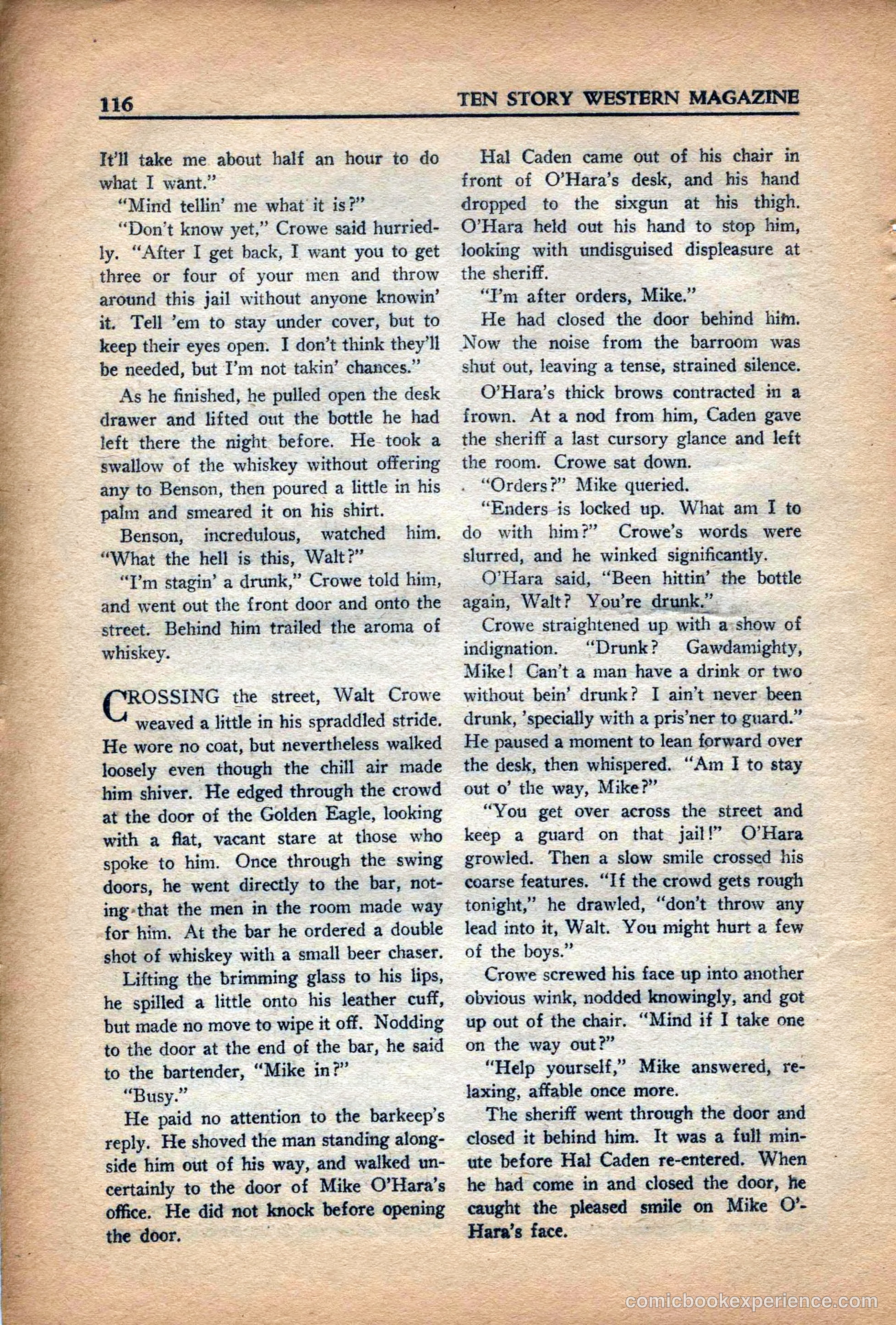 10 Story Western Magazine, May 1937 — page 118 of 132