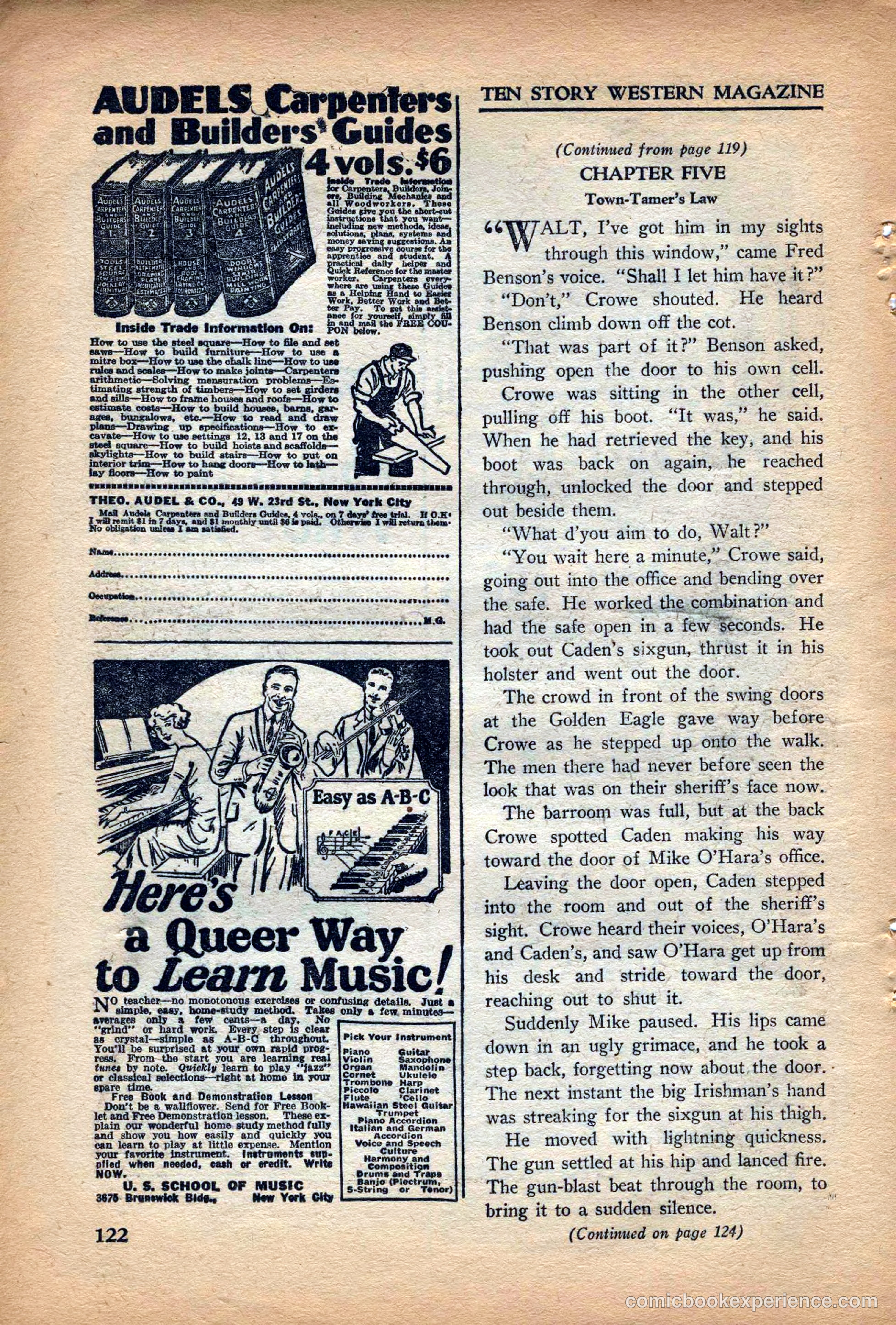 10 Story Western Magazine, May 1937 — page 124 of 132