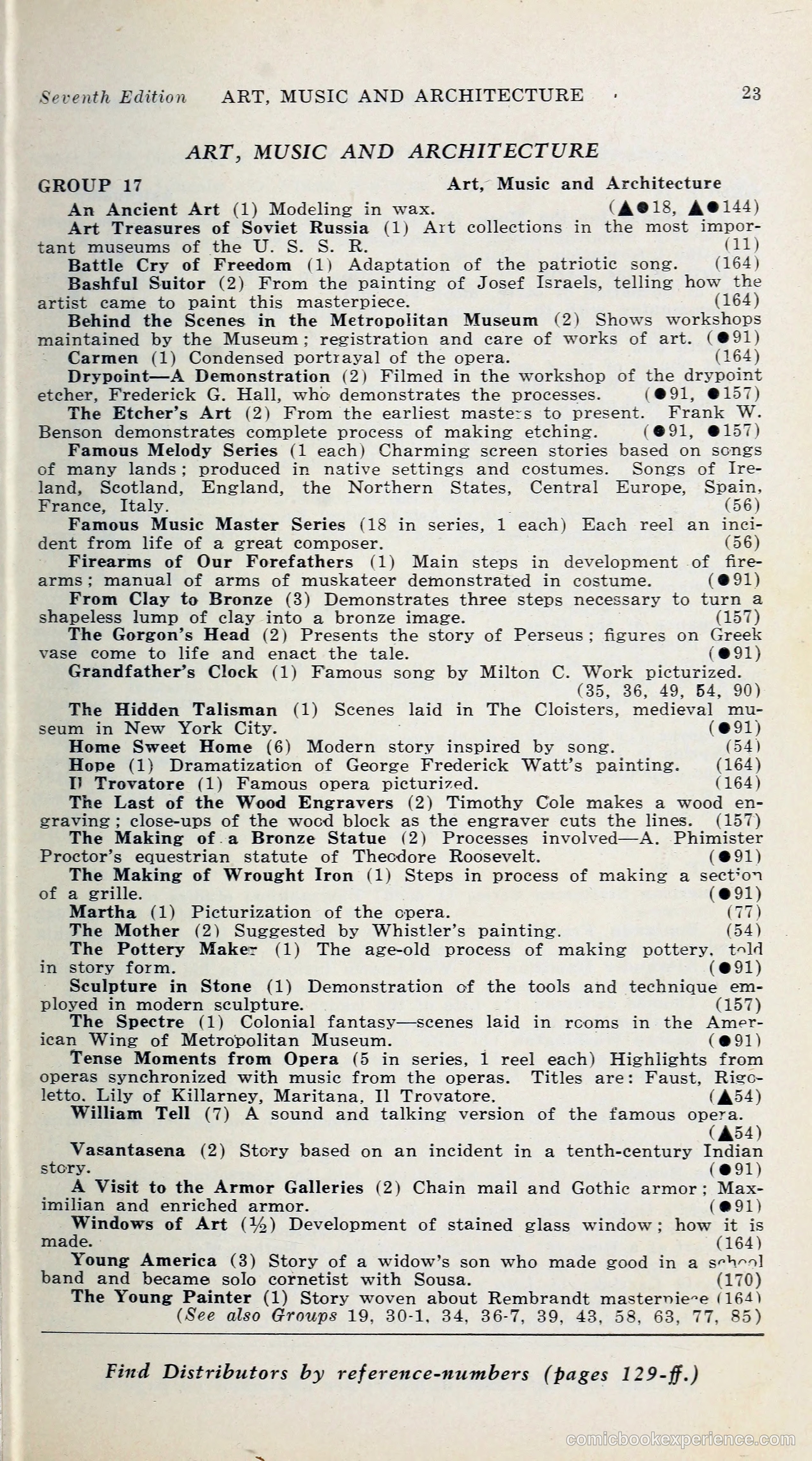 1000 and One: The Blue Book of Non-Theatrical Films — page 32 of 158