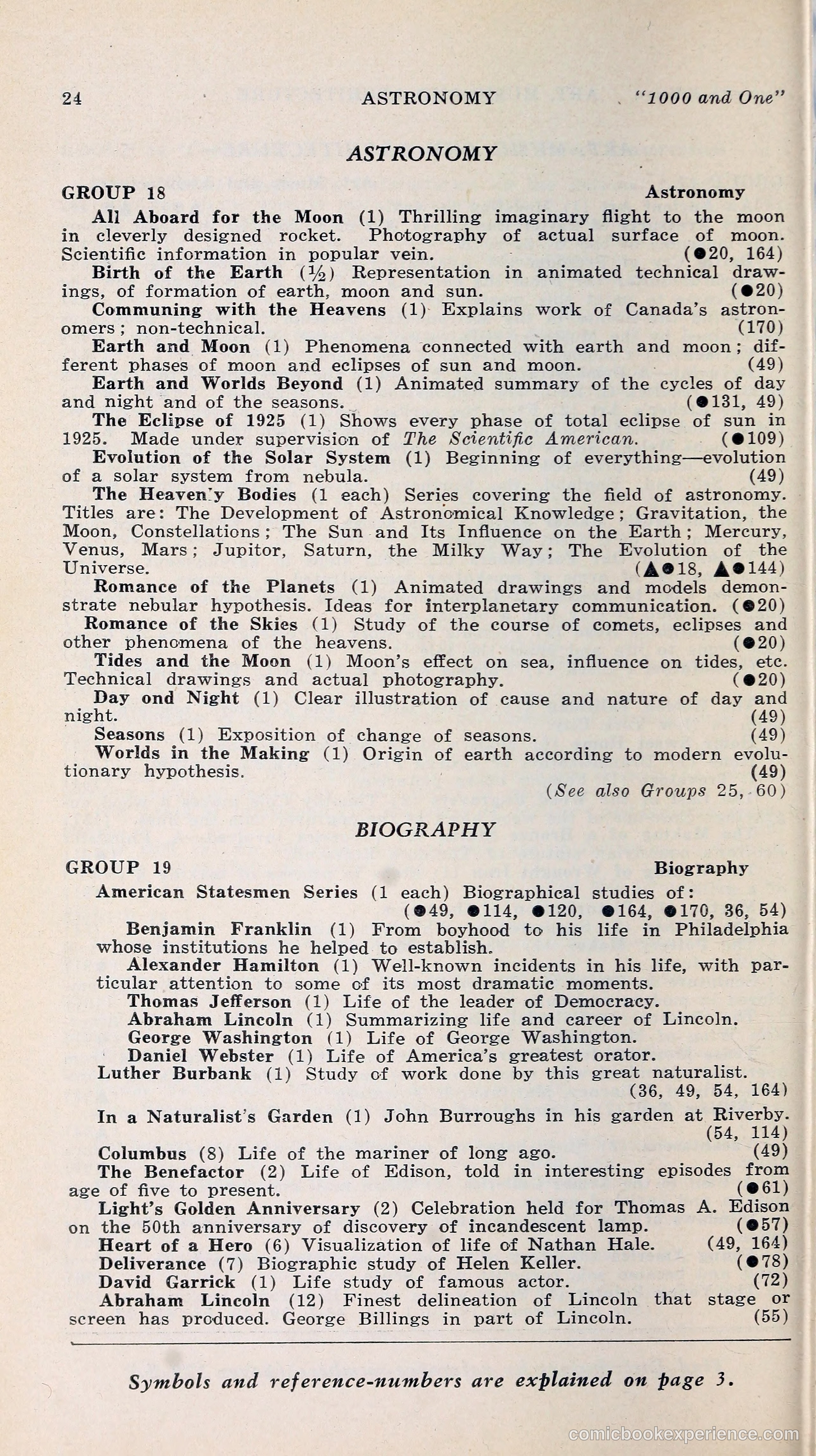 1000 and One: The Blue Book of Non-Theatrical Films — page 33 of 158