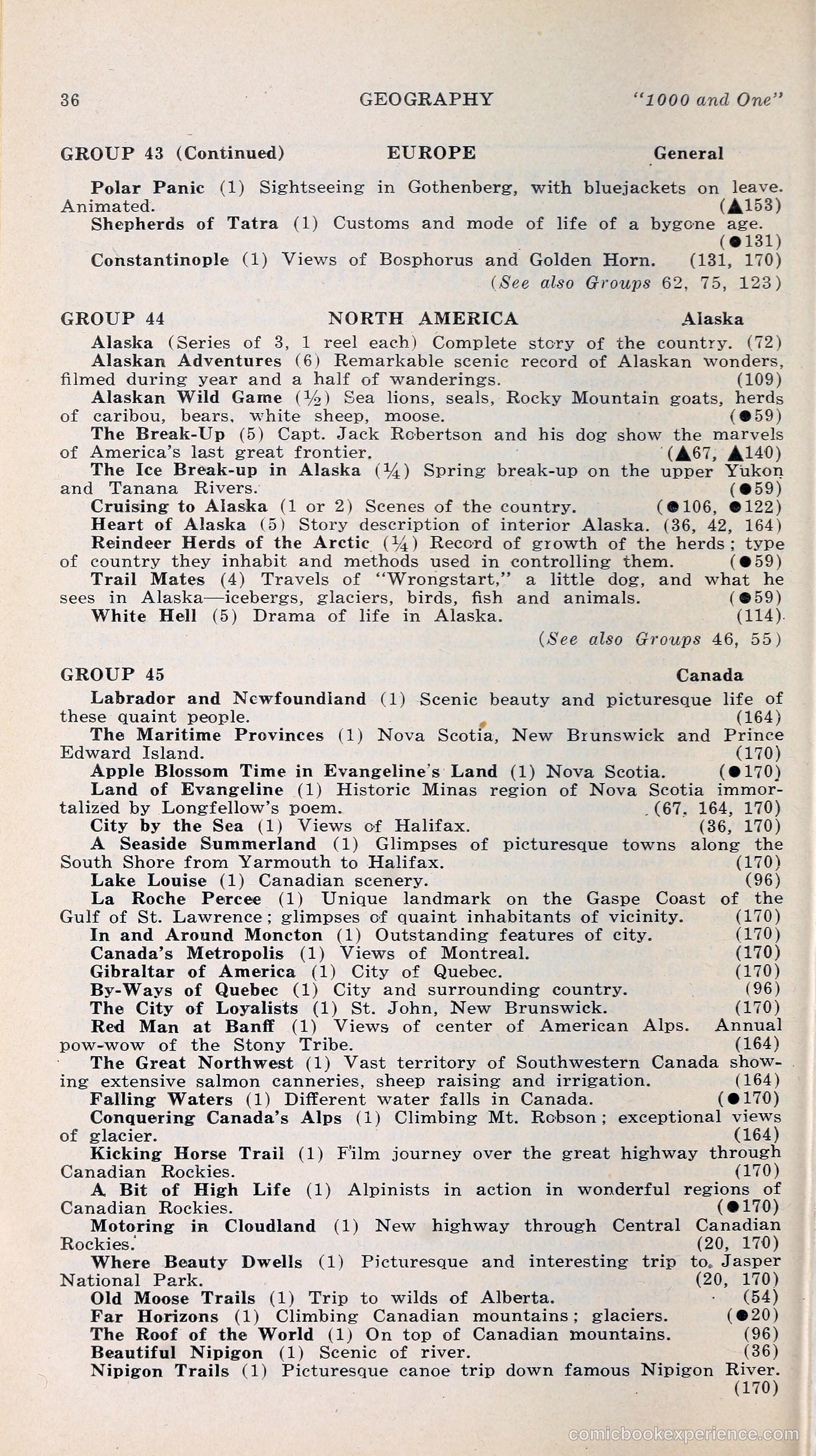 1000 and One: The Blue Book of Non-Theatrical Films — page 45 of 158