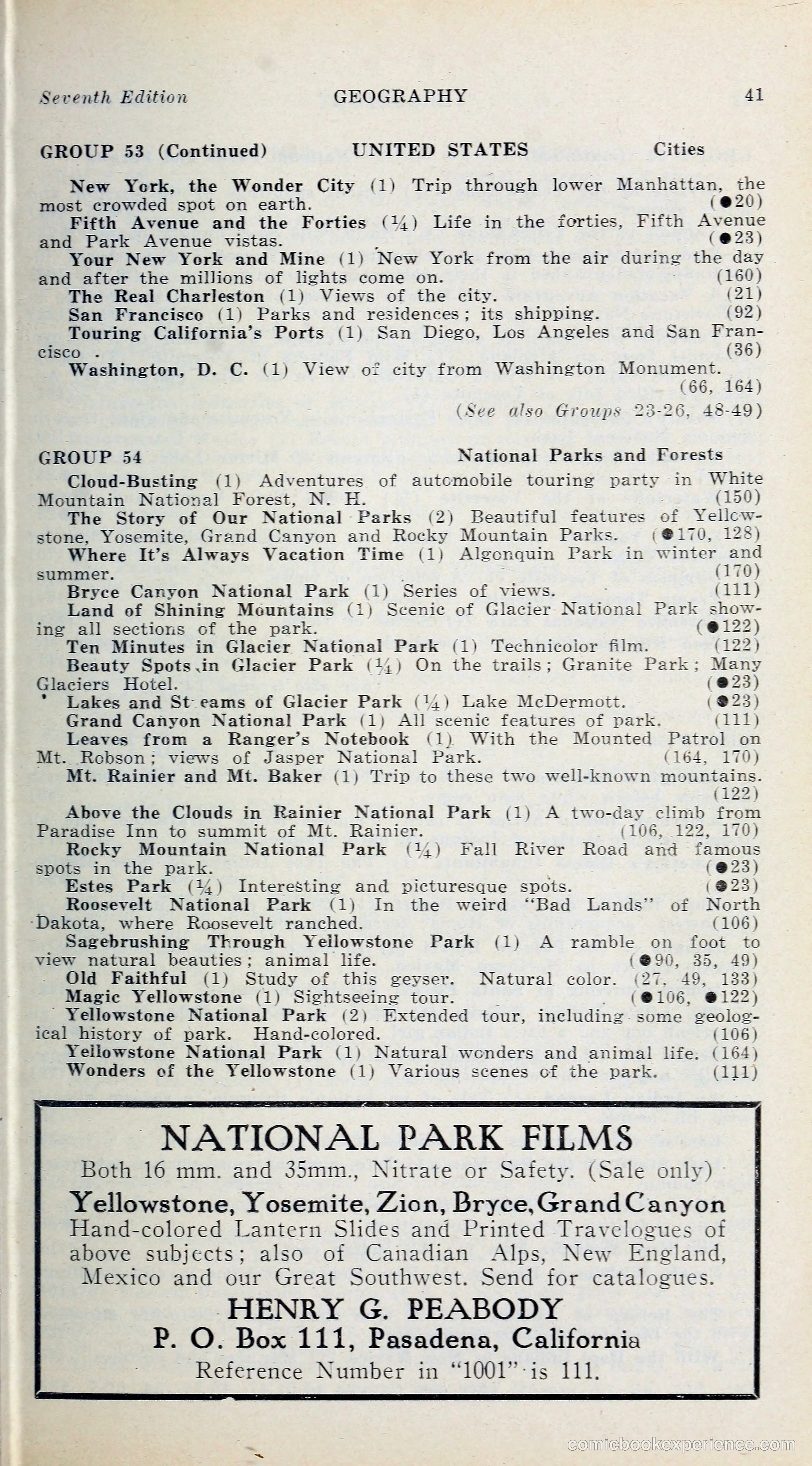 1000 and One: The Blue Book of Non-Theatrical Films — page 50 of 158