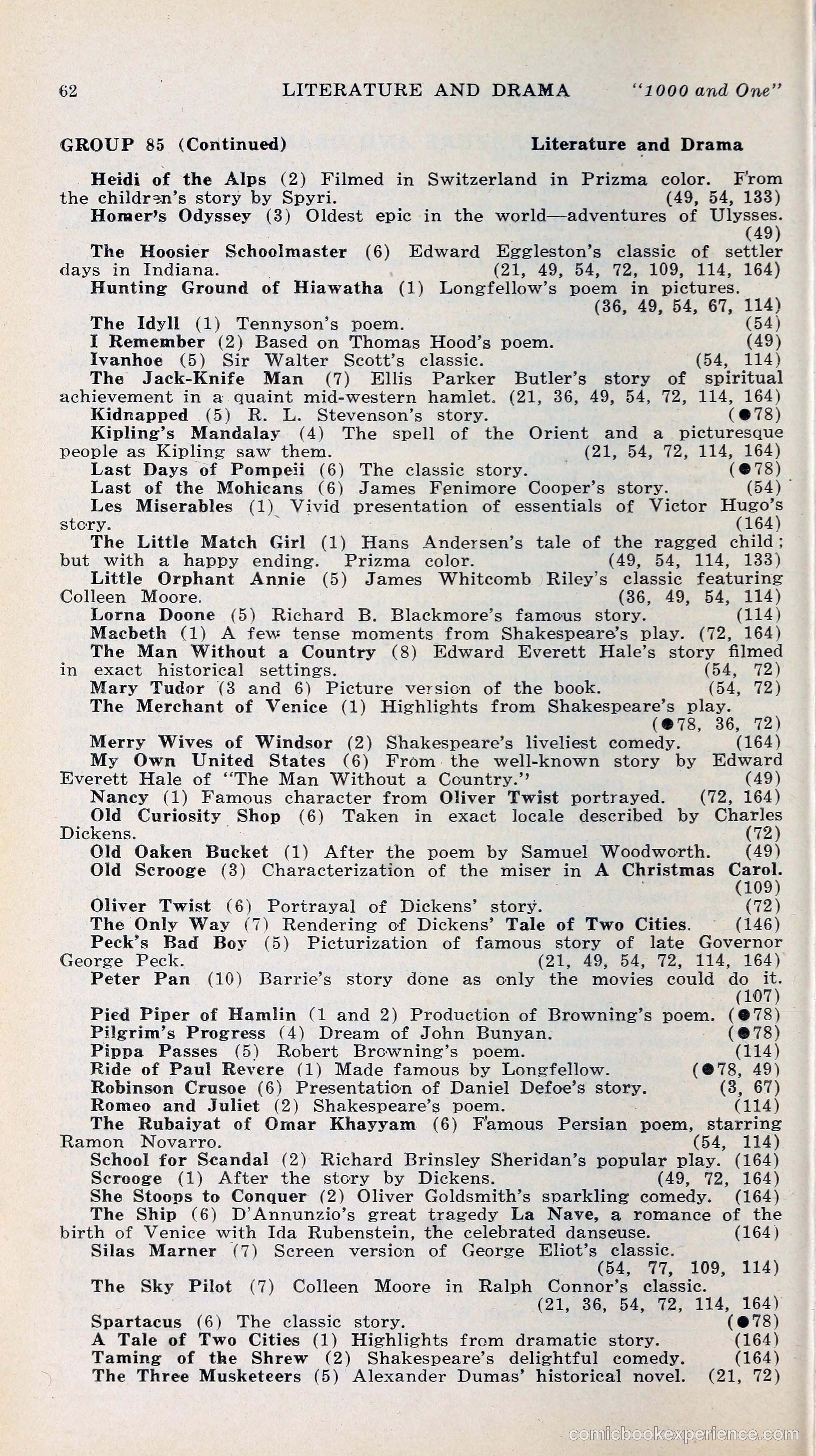 1000 and One: The Blue Book of Non-Theatrical Films — page 71 of 158