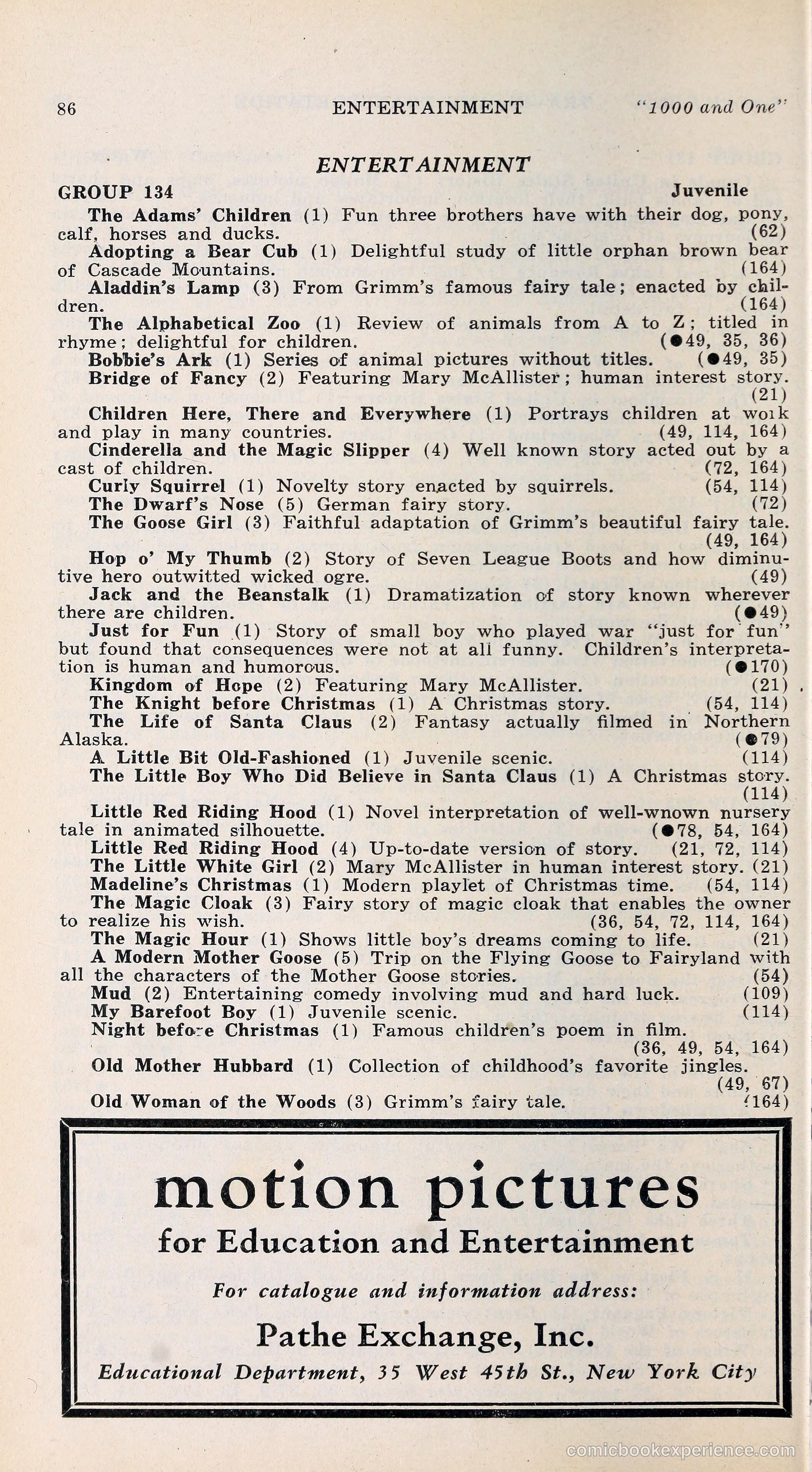 1000 and One: The Blue Book of Non-Theatrical Films — page 95 of 158