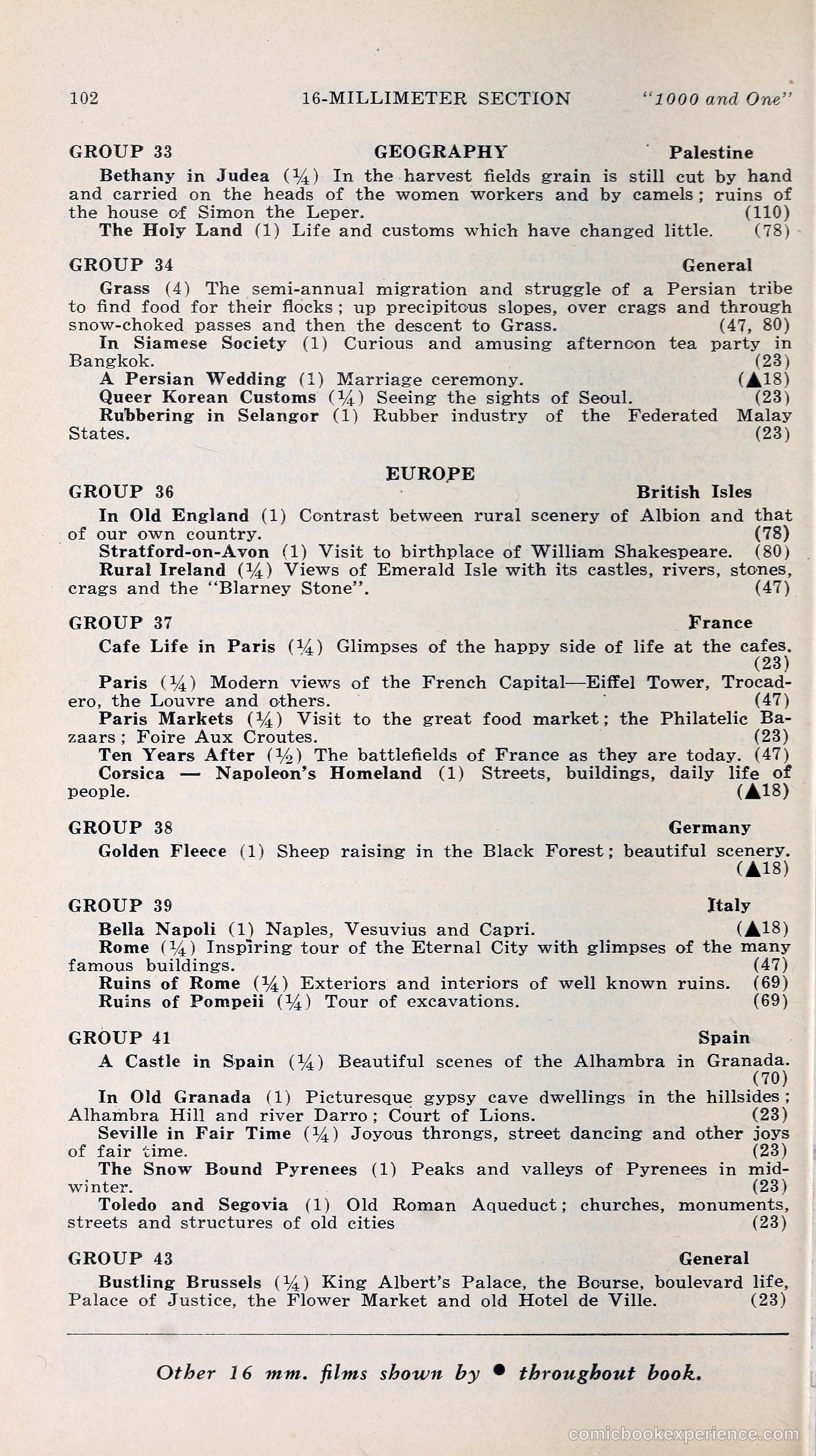 1000 and One: The Blue Book of Non-Theatrical Films — page 111 of 158