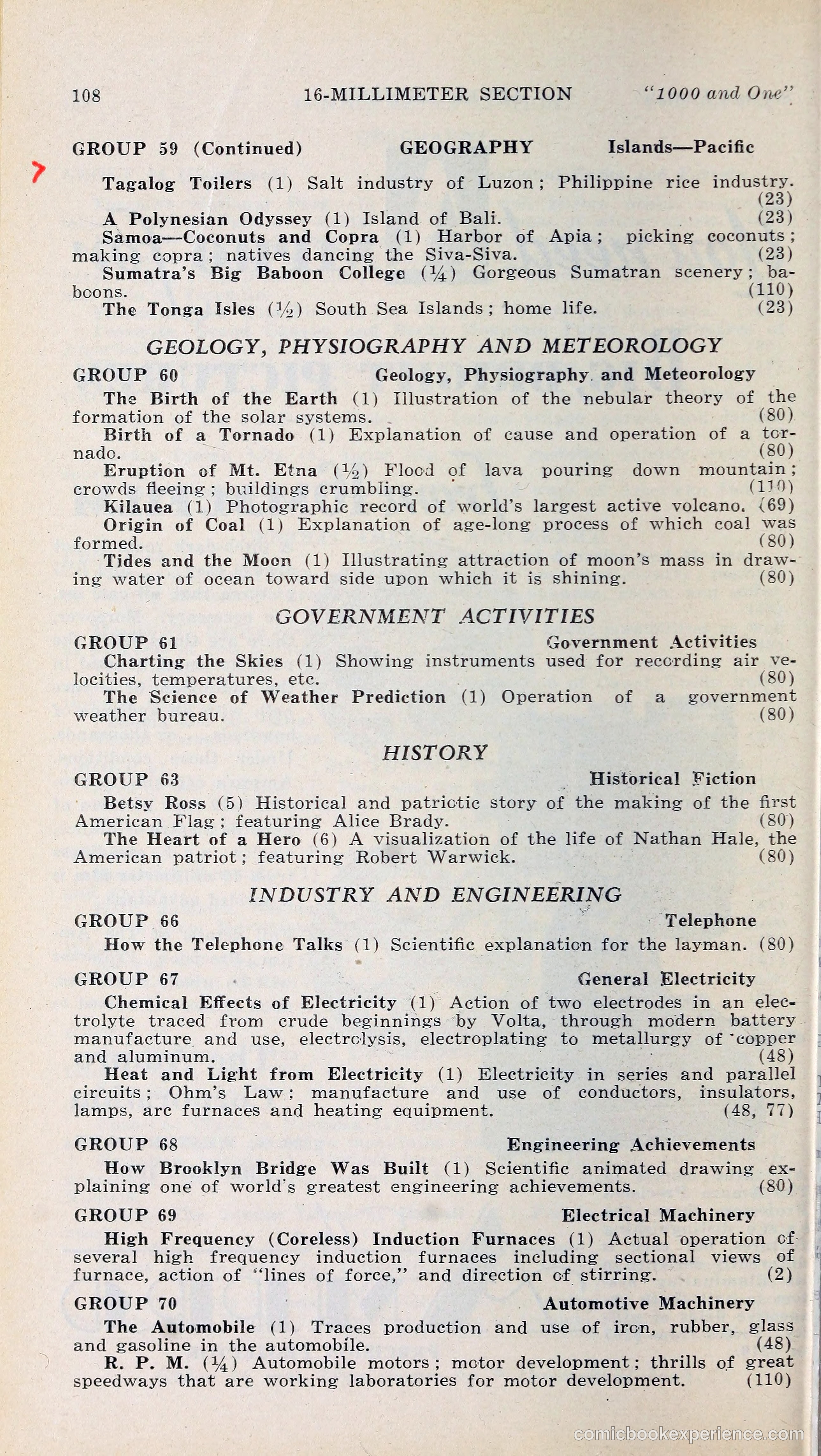 1000 and One: The Blue Book of Non-Theatrical Films — page 117 of 158