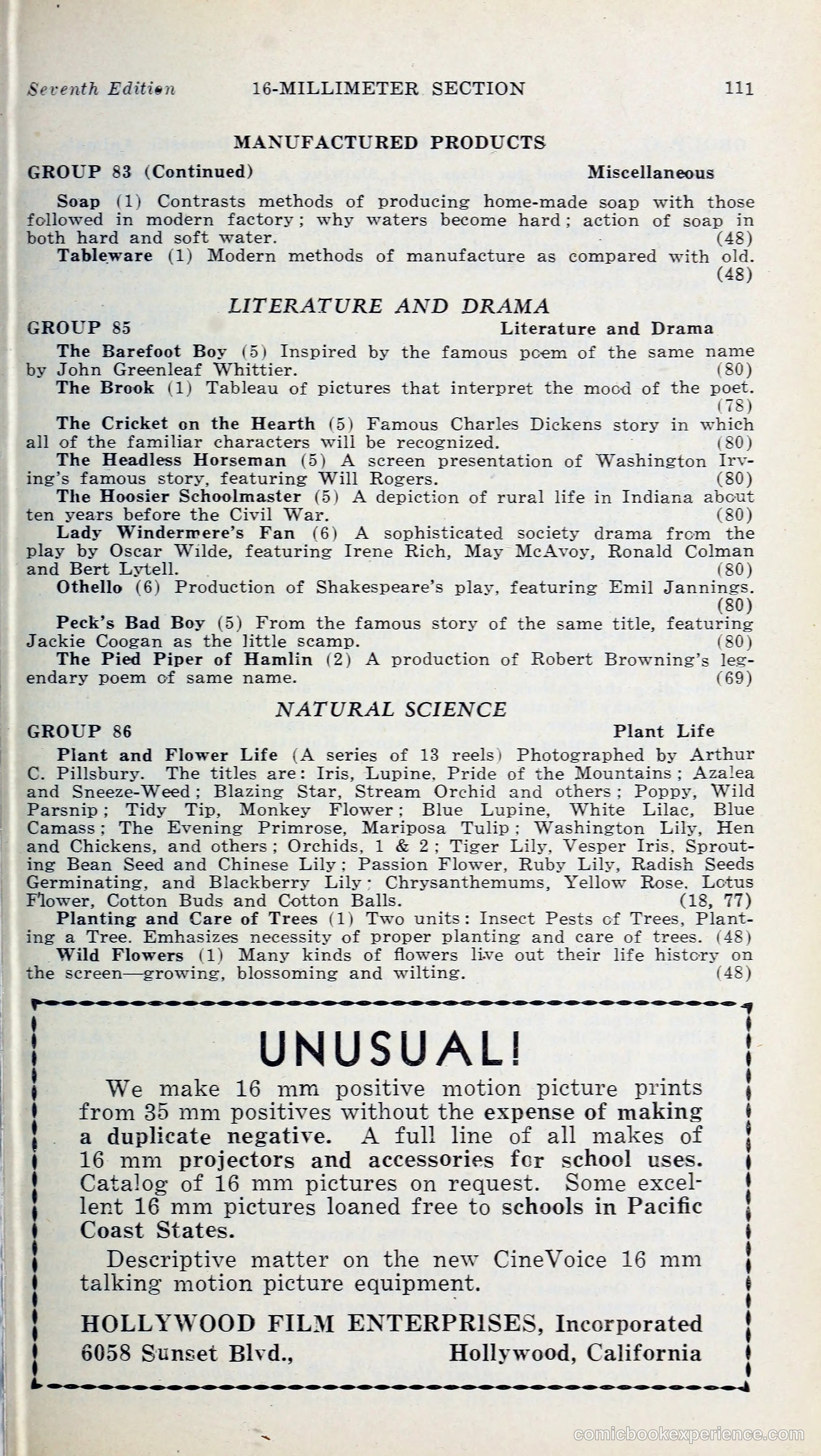 1000 and One: The Blue Book of Non-Theatrical Films — page 120 of 158