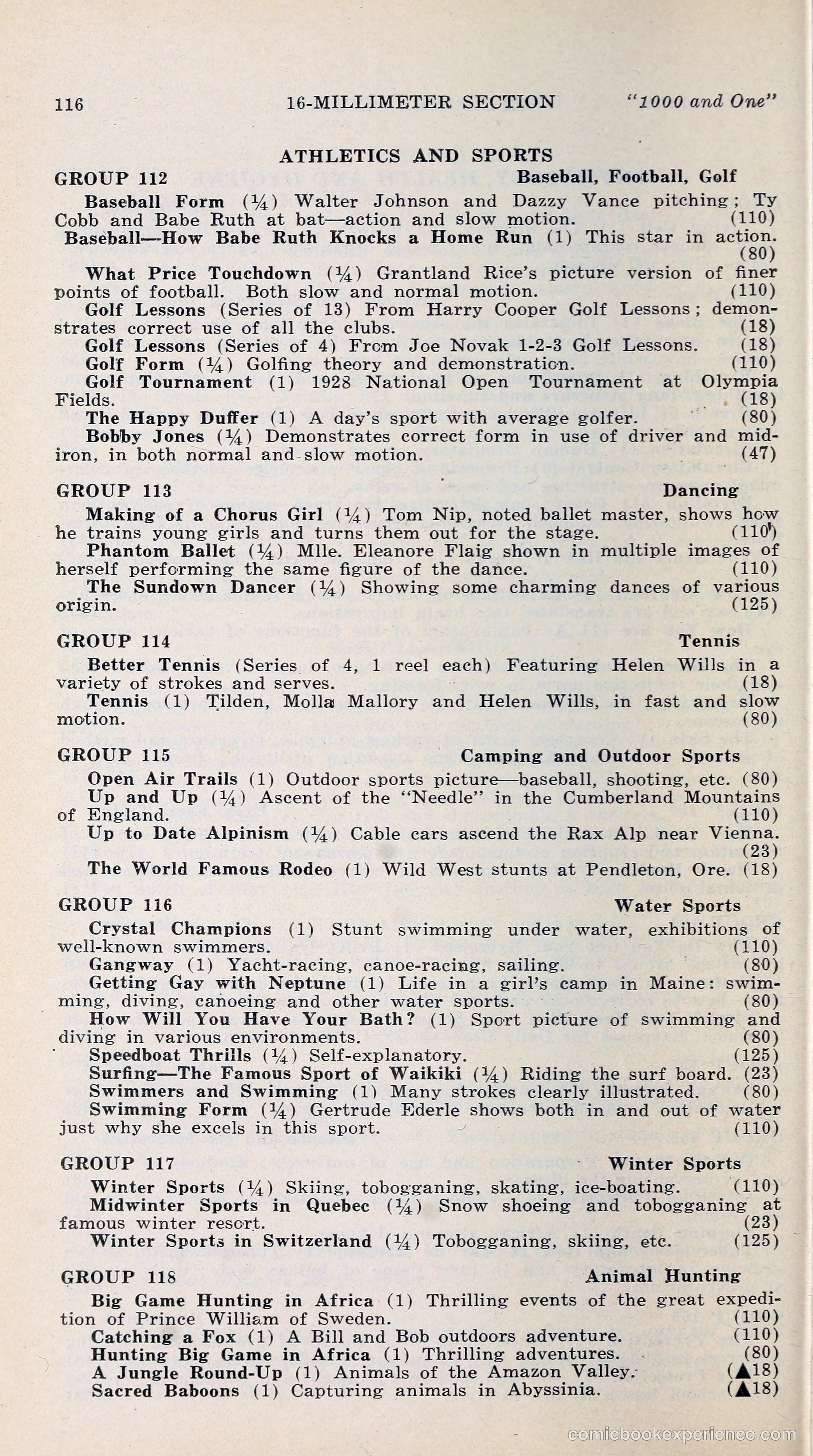1000 and One: The Blue Book of Non-Theatrical Films — page 125 of 158
