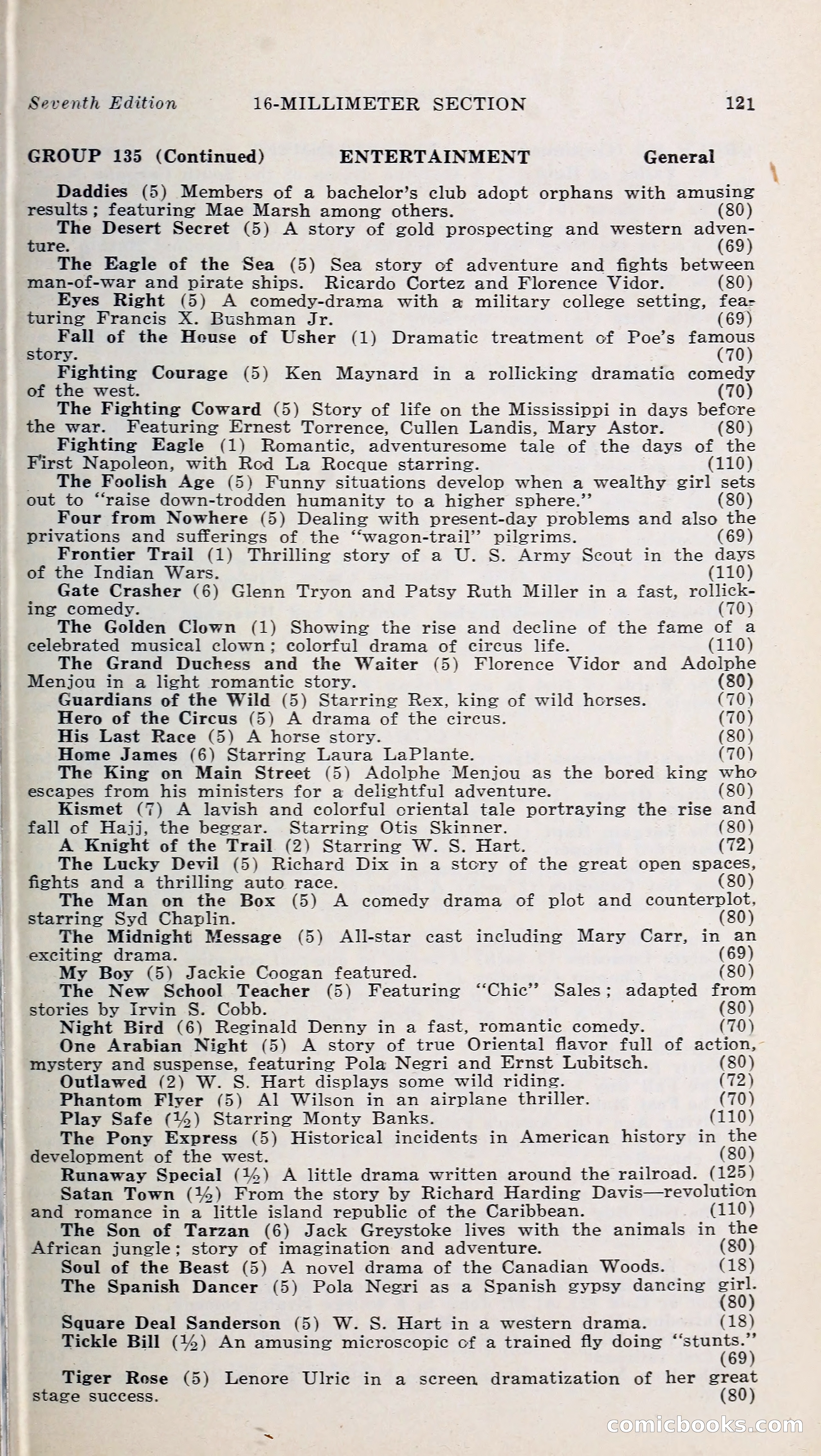 1000 and One: The Blue Book of Non-Theatrical Films — page 130 of 158
