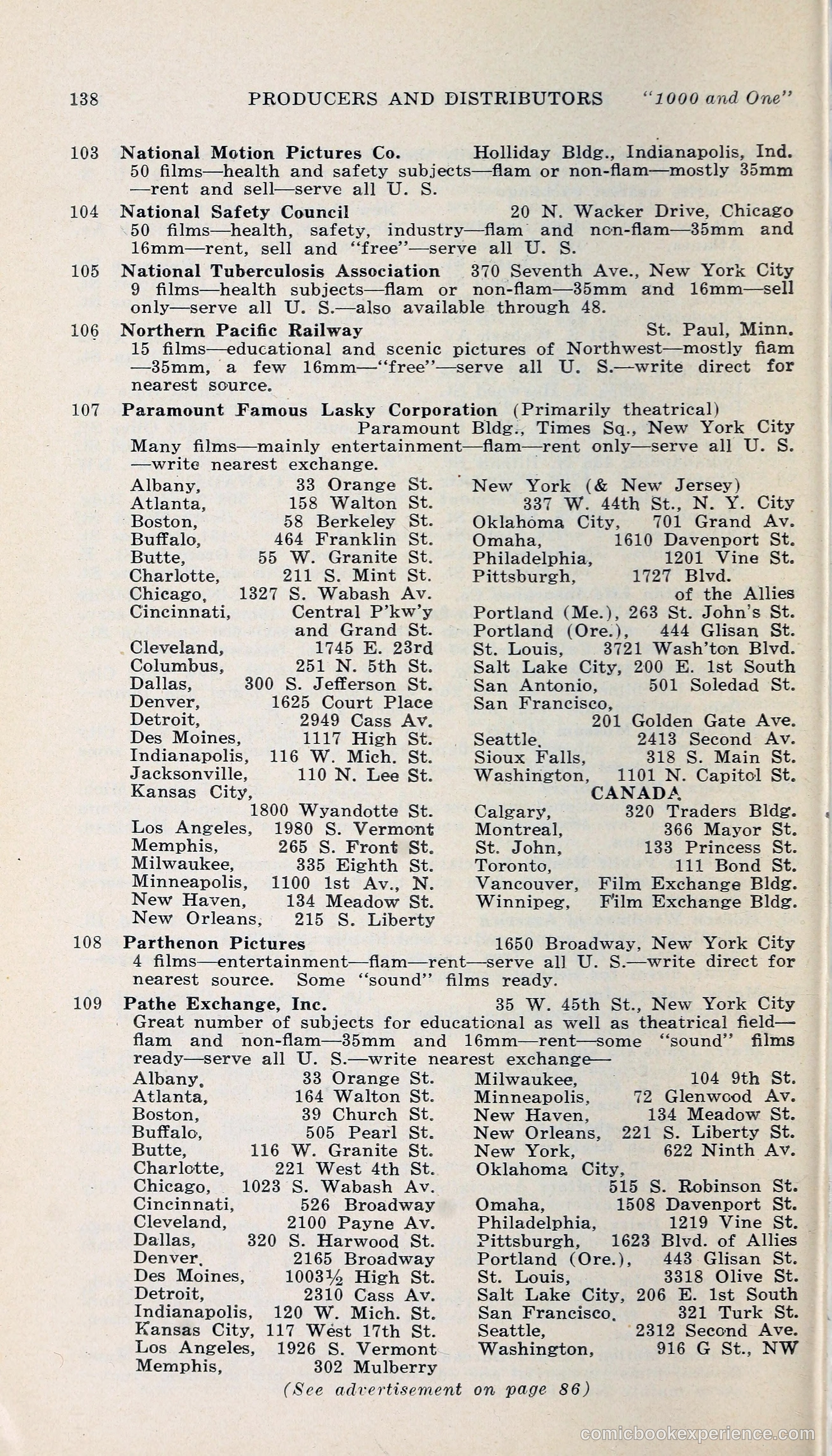 1000 and One: The Blue Book of Non-Theatrical Films — page 147 of 158