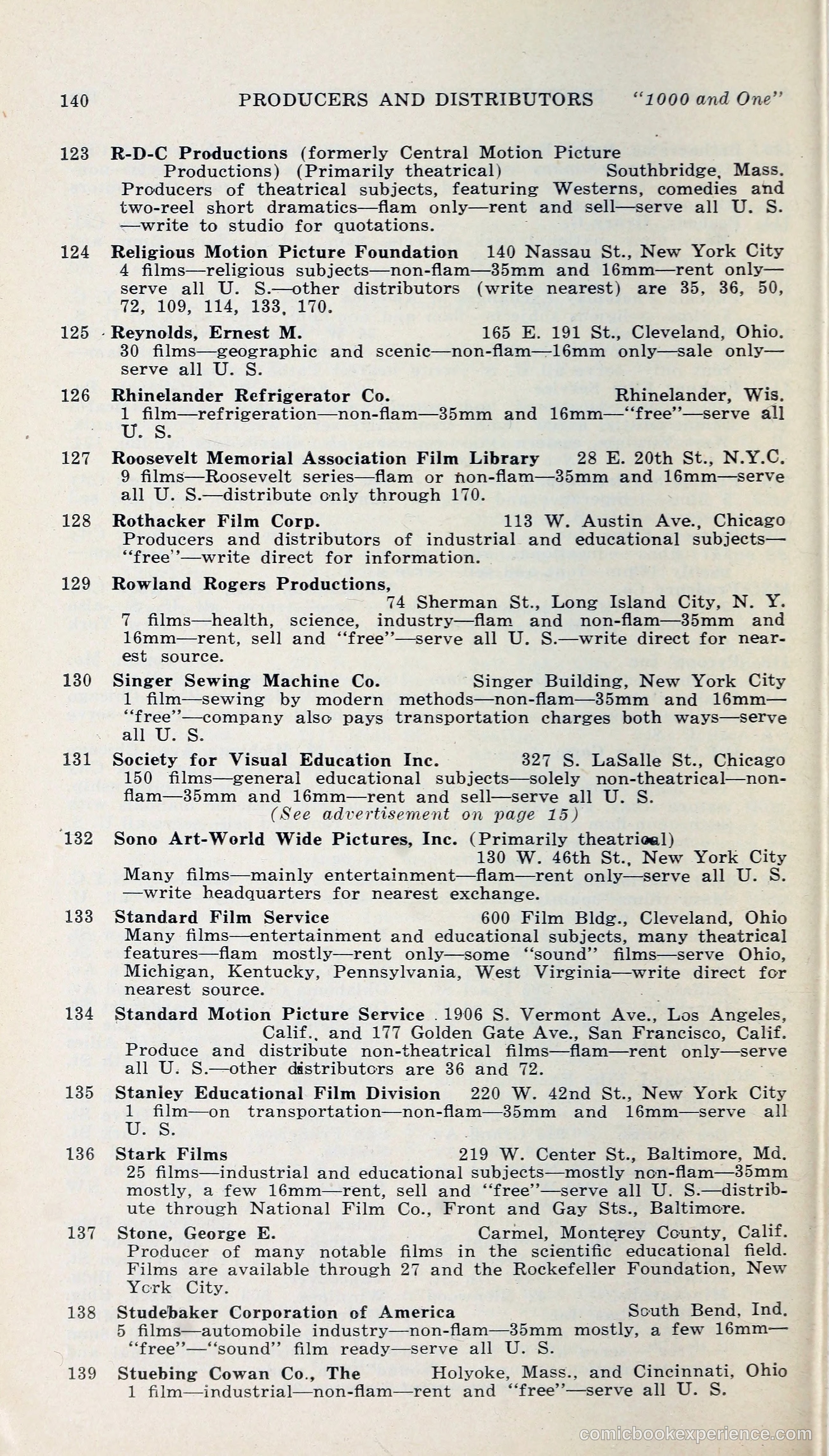 1000 and One: The Blue Book of Non-Theatrical Films — page 149 of 158