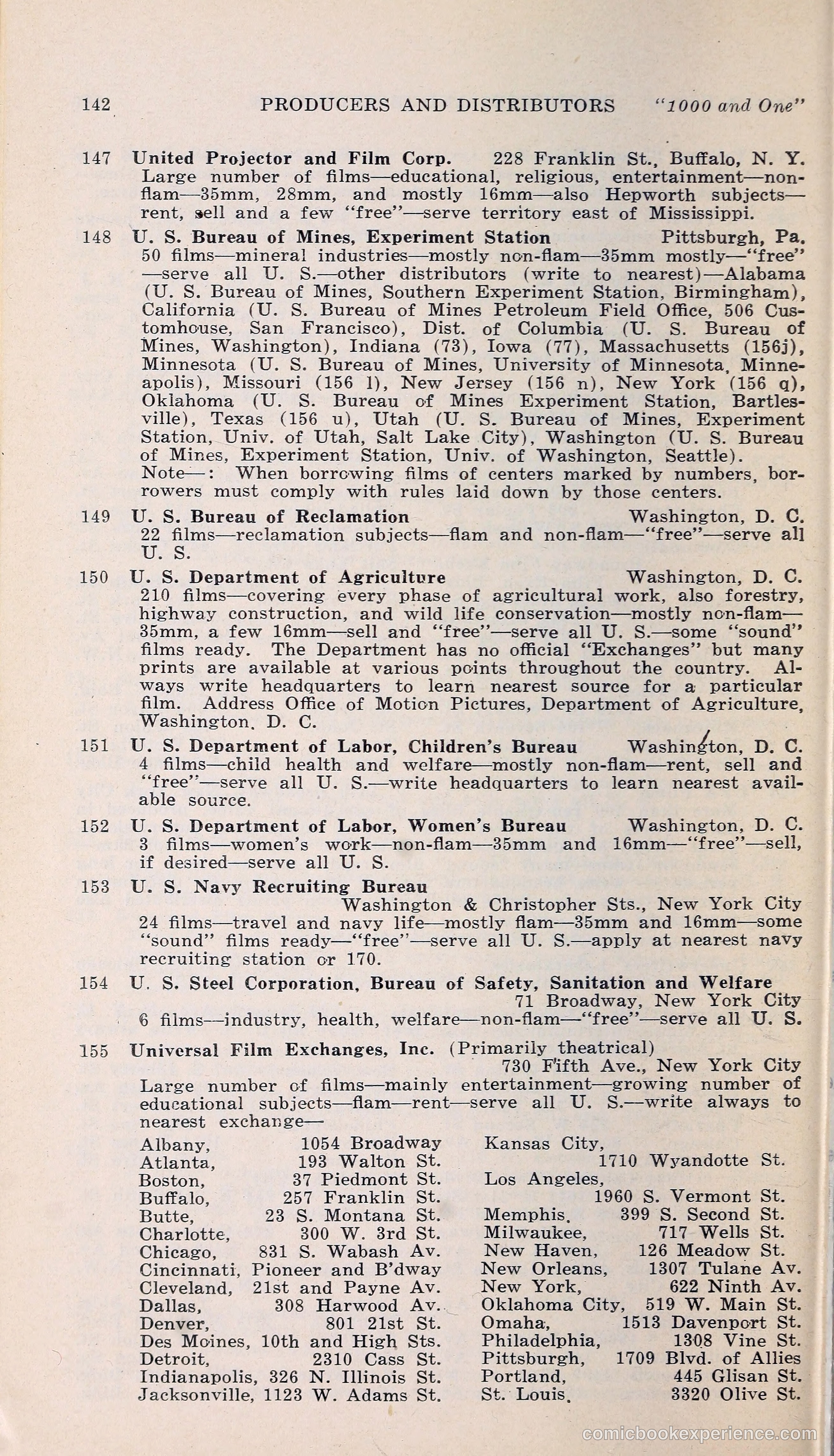 1000 and One: The Blue Book of Non-Theatrical Films — page 151 of 158