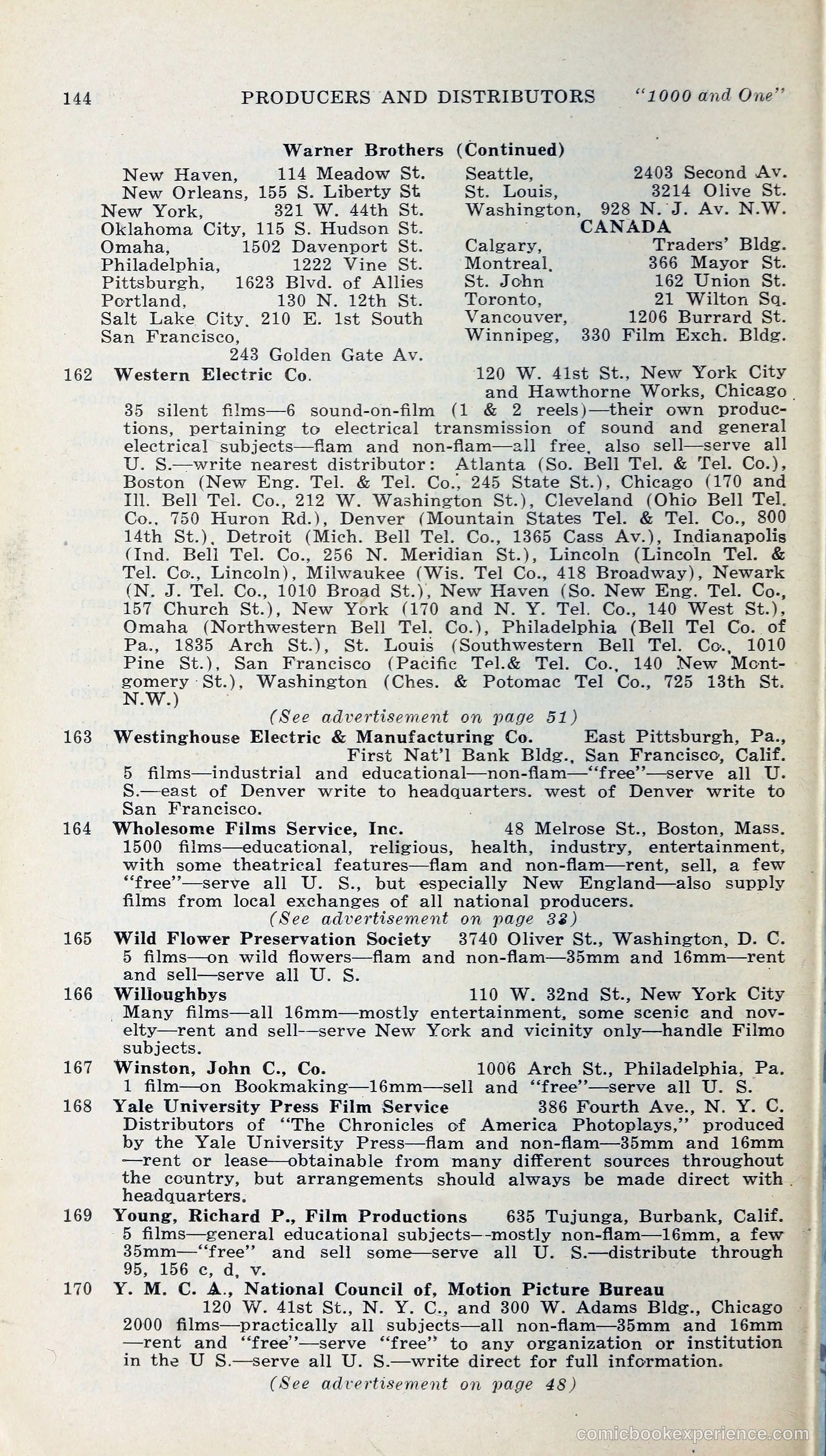 1000 and One: The Blue Book of Non-Theatrical Films — page 153 of 158