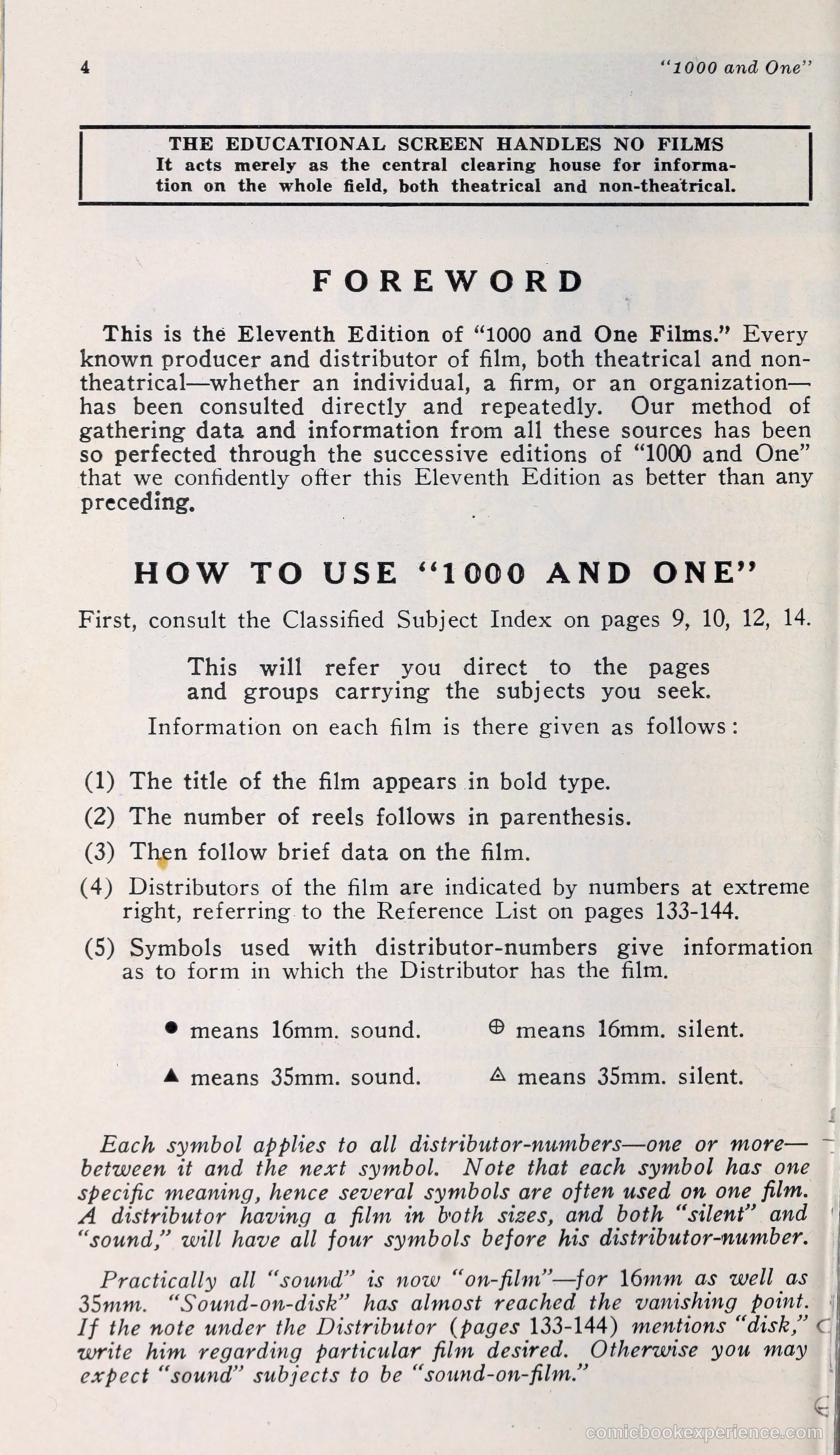 1000 and One: The Blue Book of Non-Theatrical Films — page 13 of 153