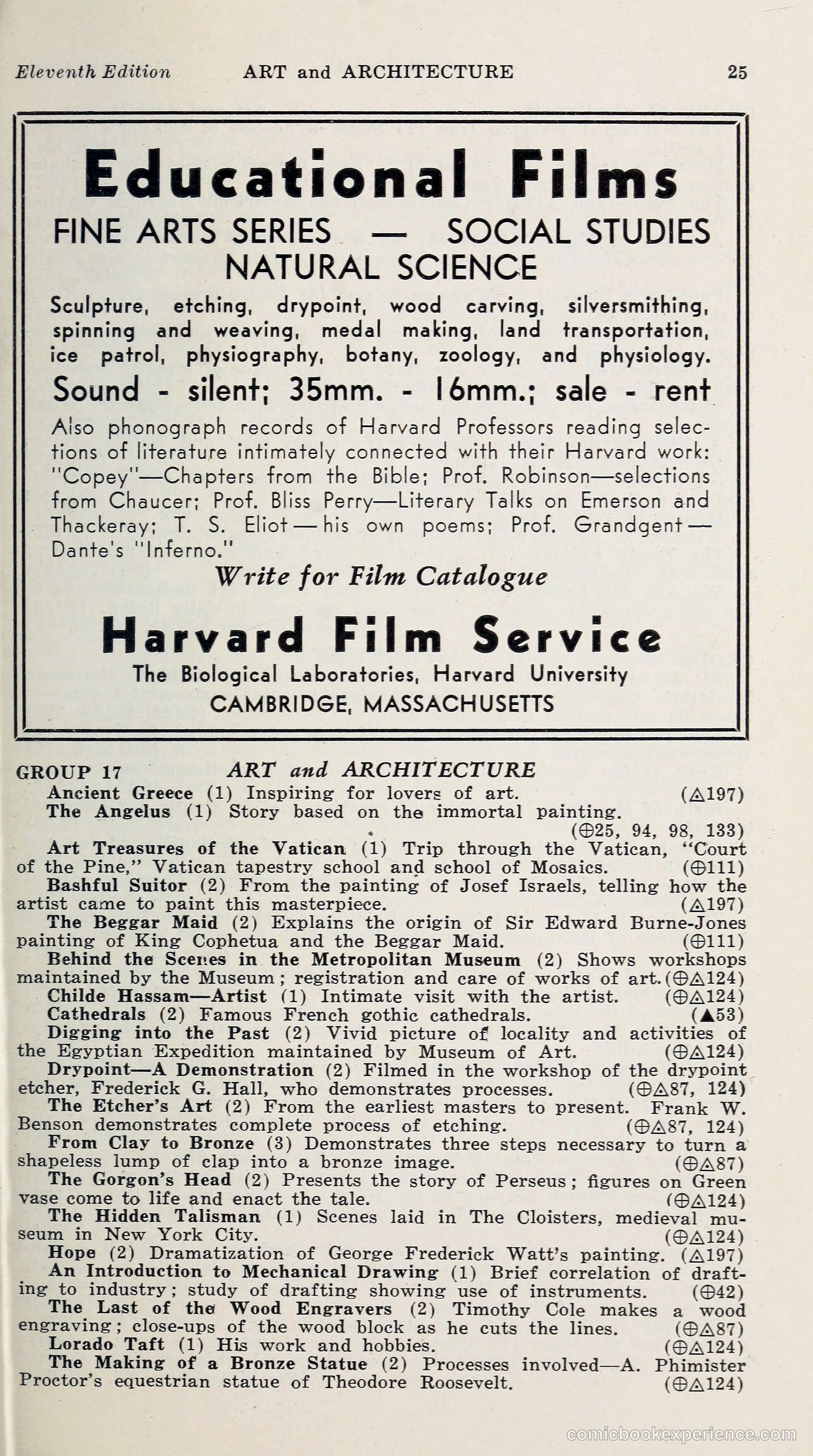 1000 and One: The Blue Book of Non-Theatrical Films — page 34 of 153