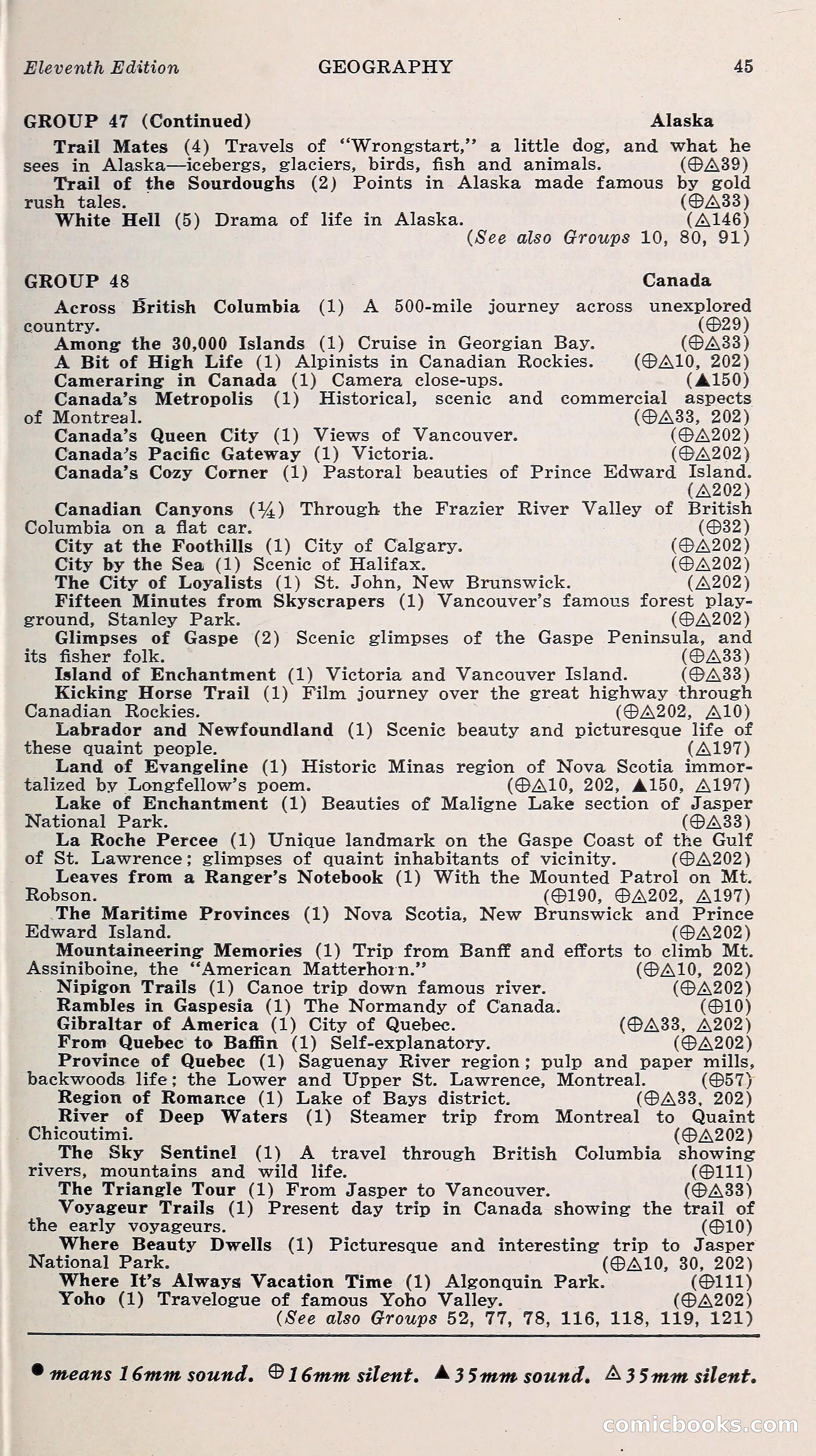1000 and One: The Blue Book of Non-Theatrical Films — page 54 of 153