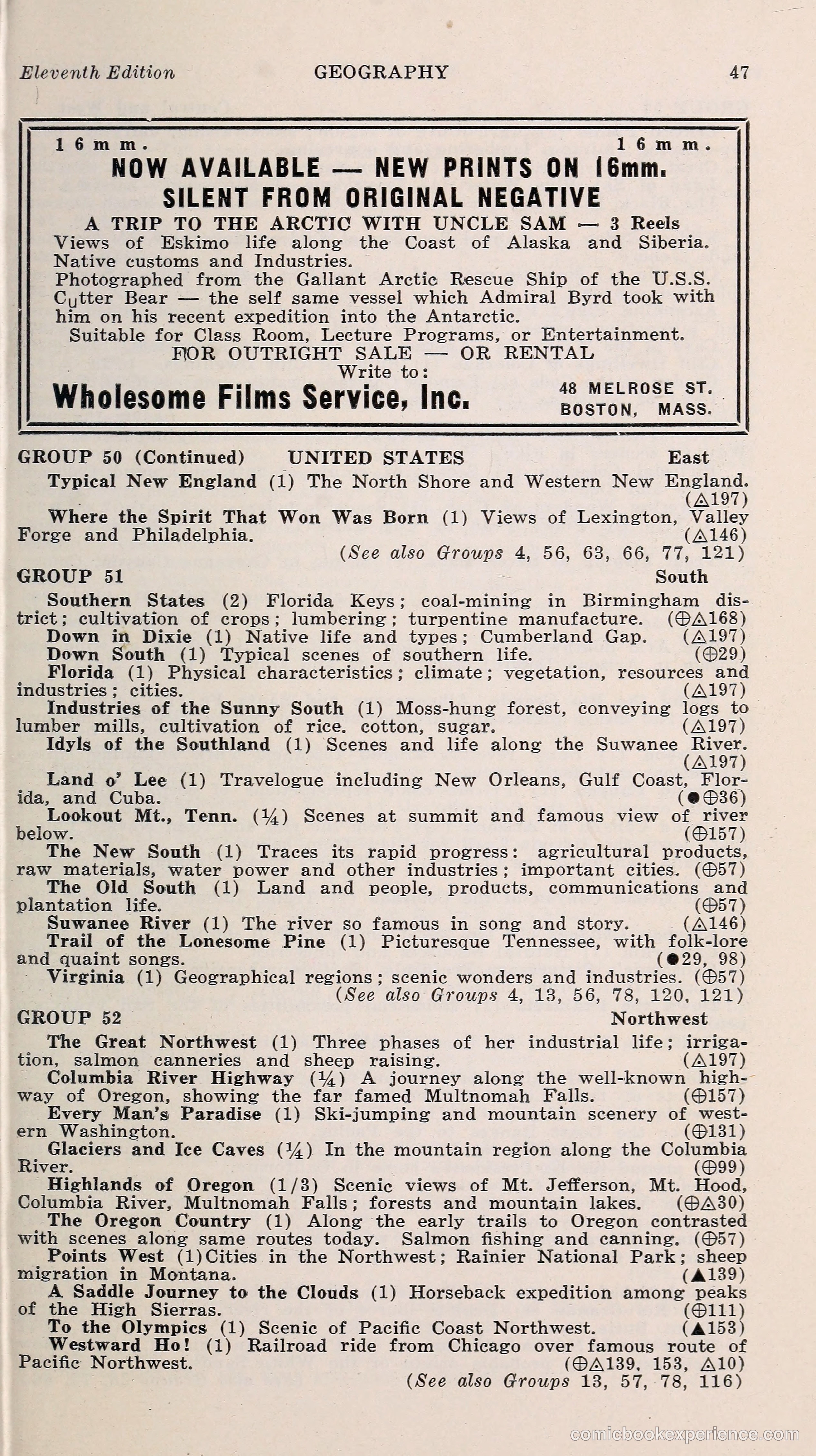 1000 and One: The Blue Book of Non-Theatrical Films — page 56 of 153
