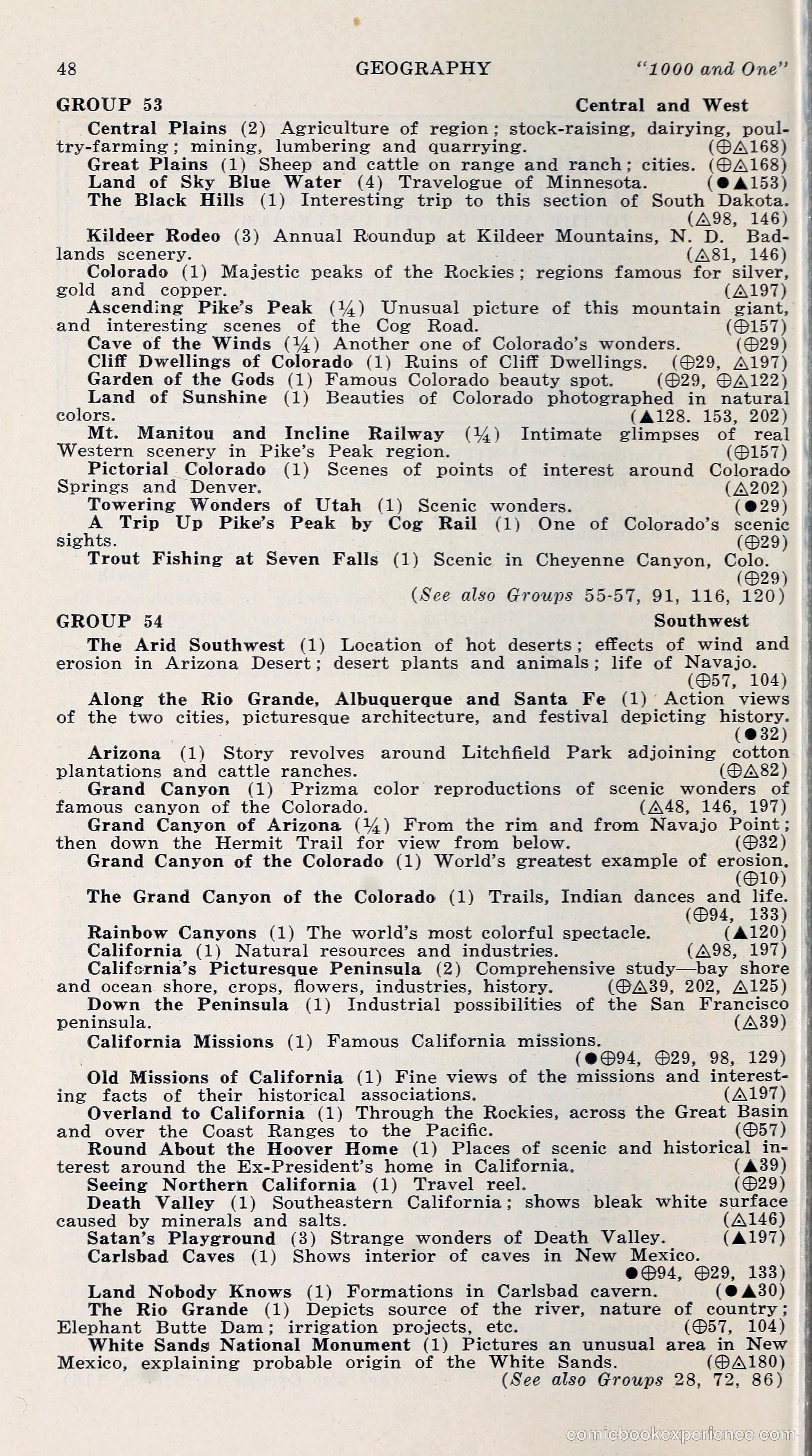 1000 and One: The Blue Book of Non-Theatrical Films — page 57 of 153