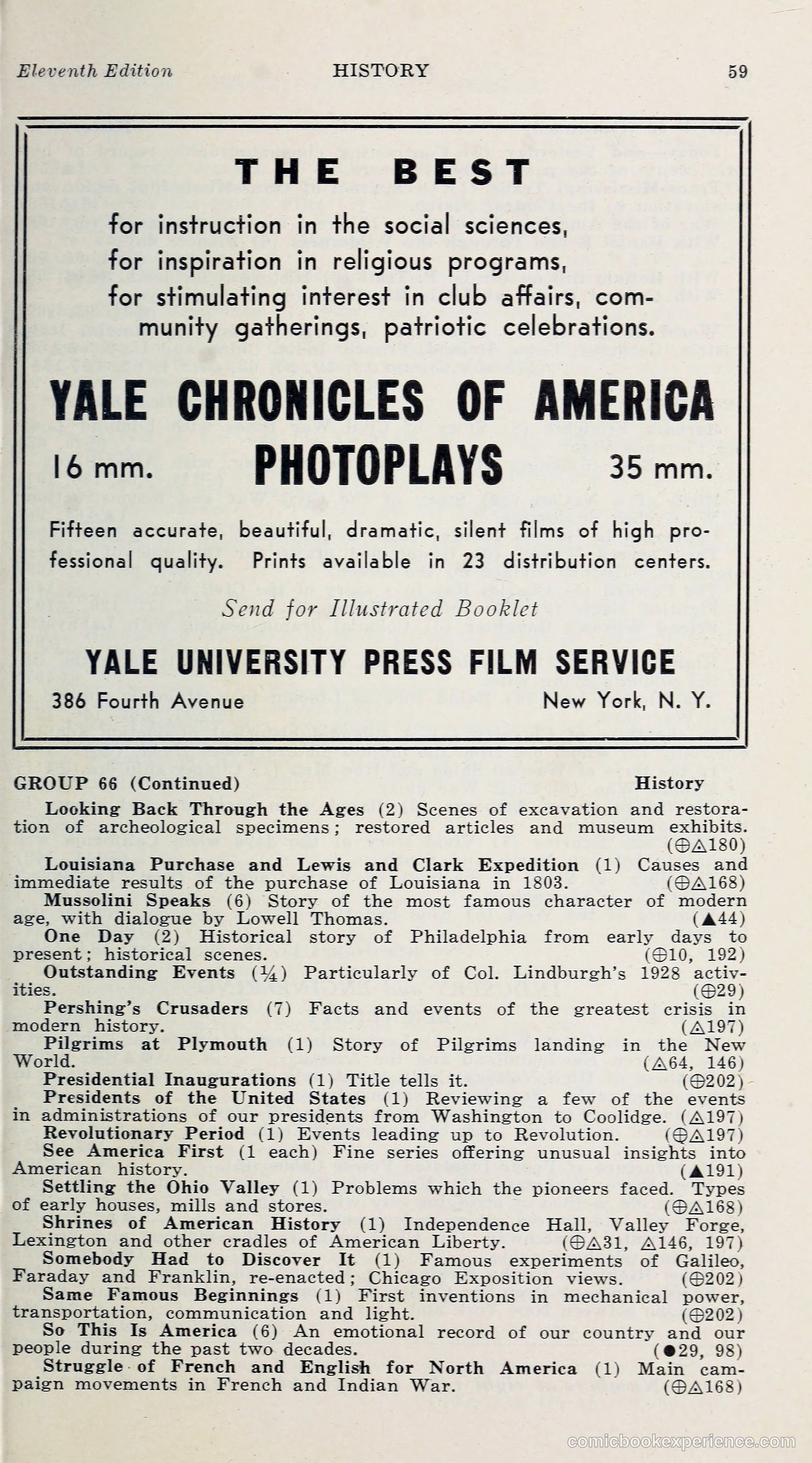 1000 and One: The Blue Book of Non-Theatrical Films — page 68 of 153