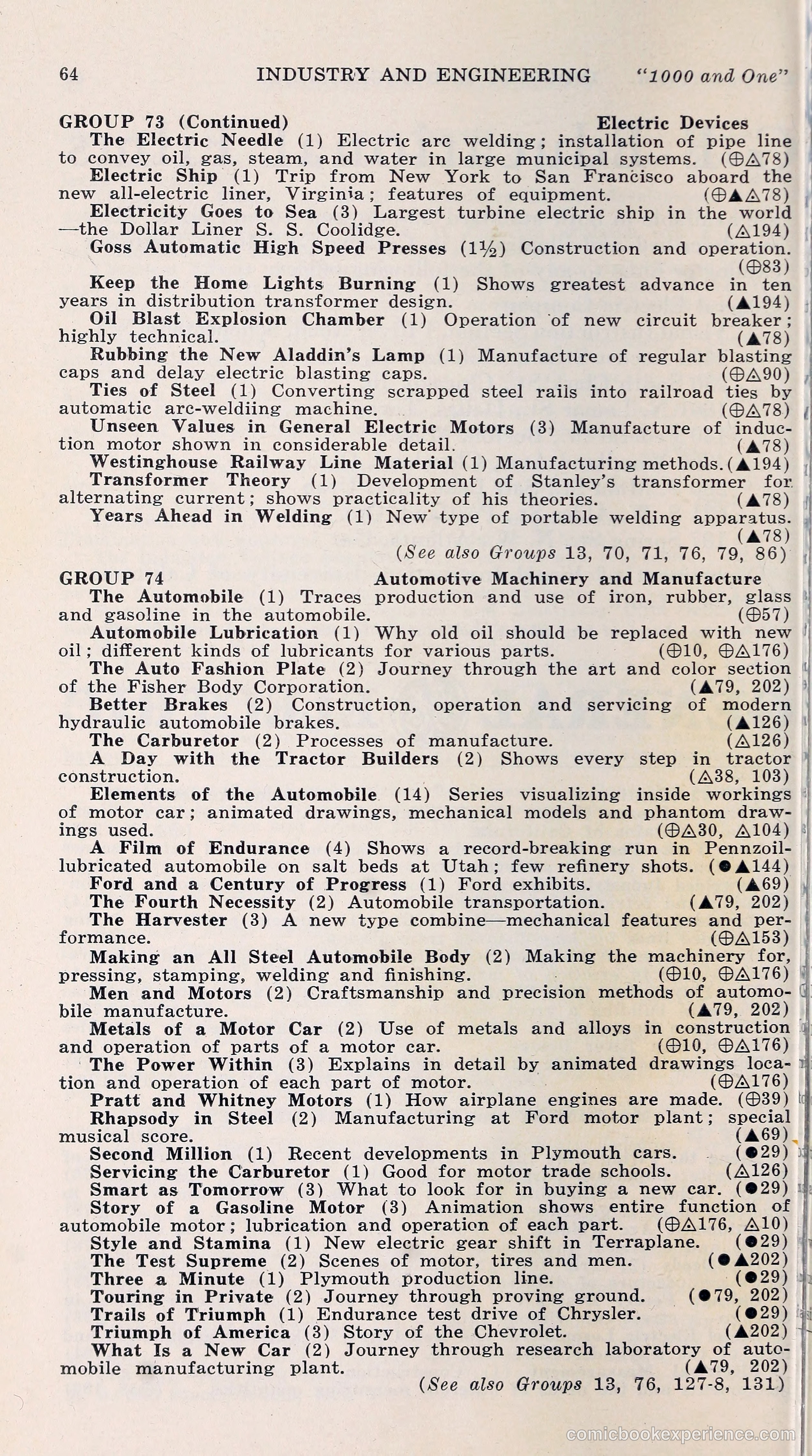 1000 and One: The Blue Book of Non-Theatrical Films — page 73 of 153