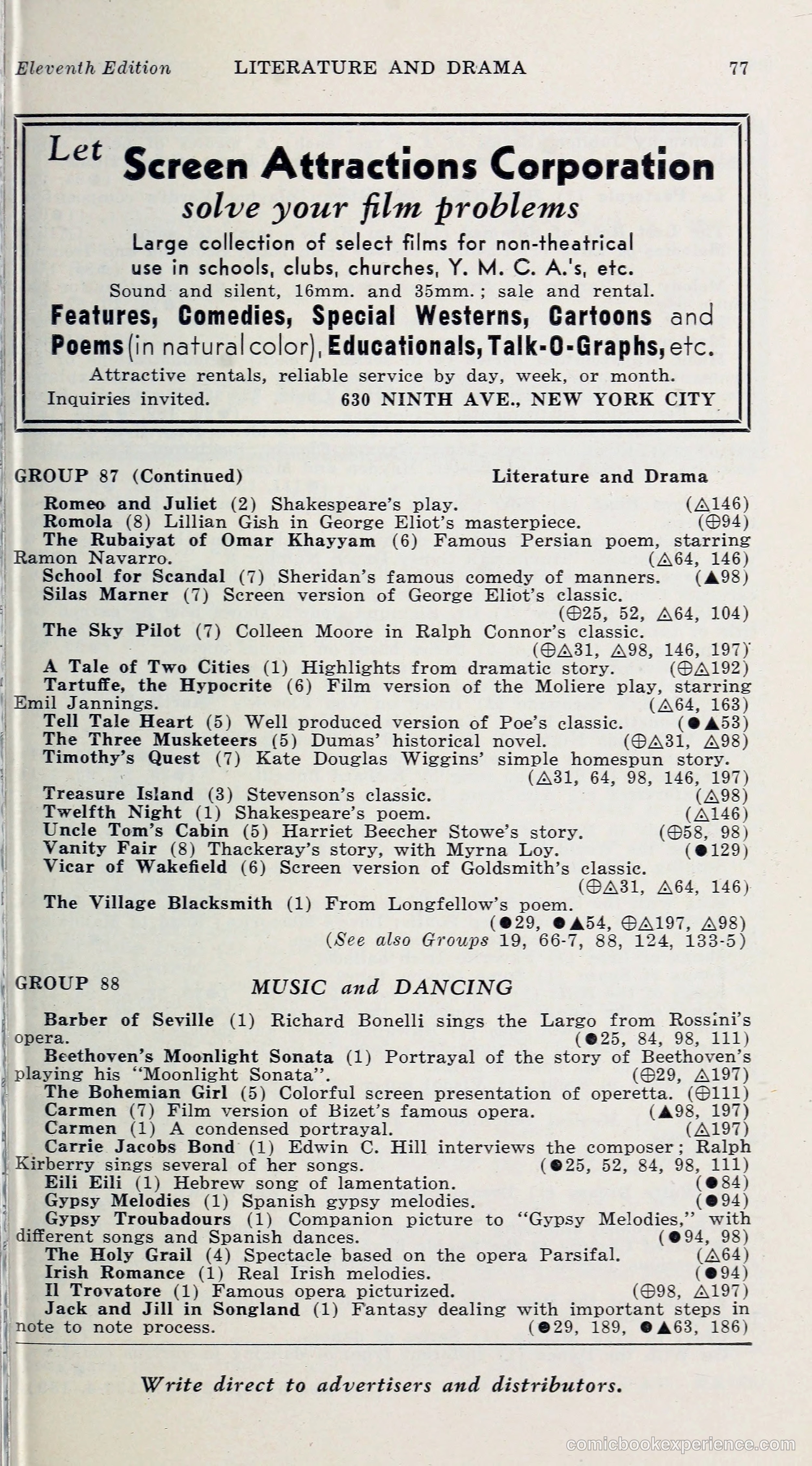 1000 and One: The Blue Book of Non-Theatrical Films — page 86 of 153