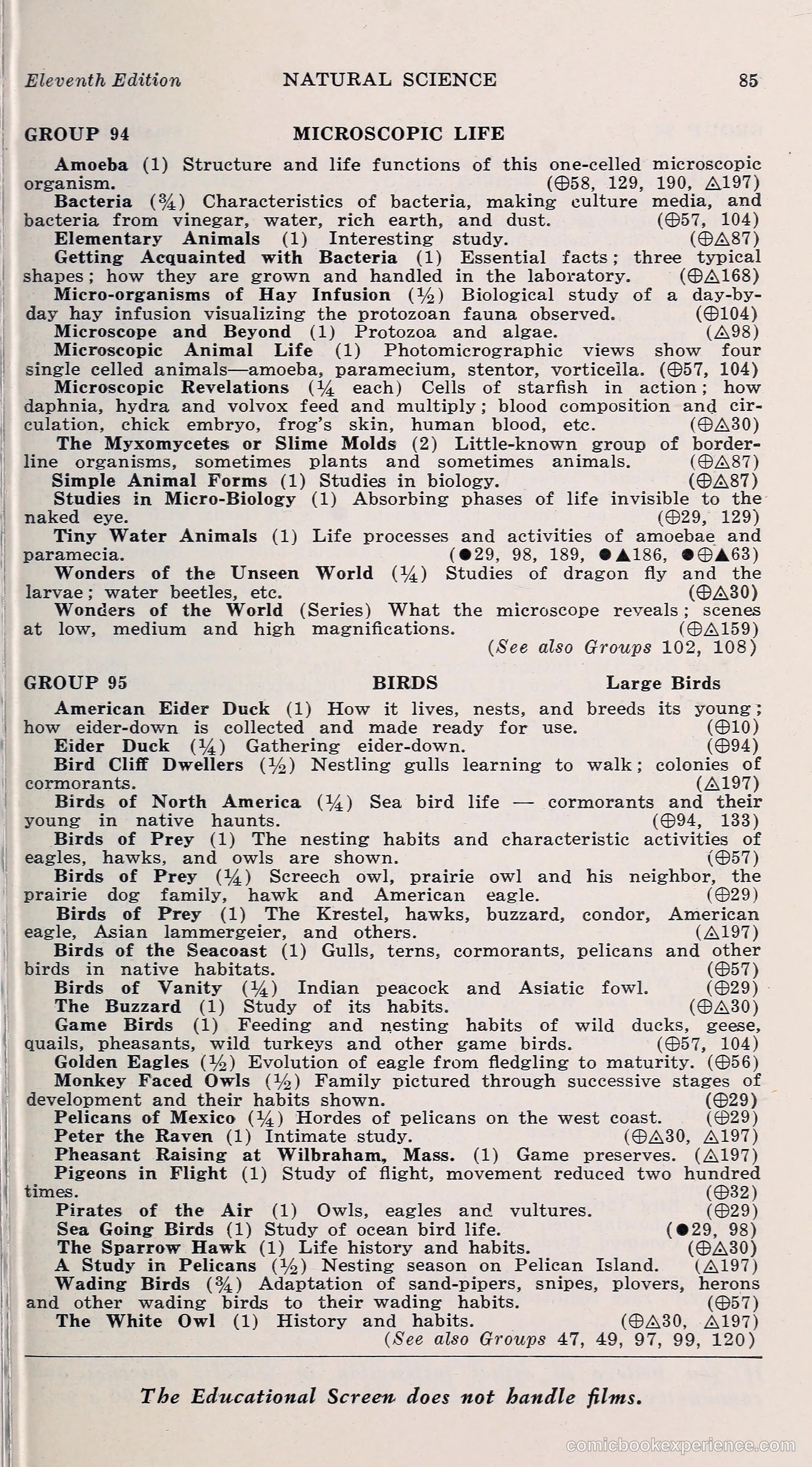 1000 and One: The Blue Book of Non-Theatrical Films — page 94 of 153