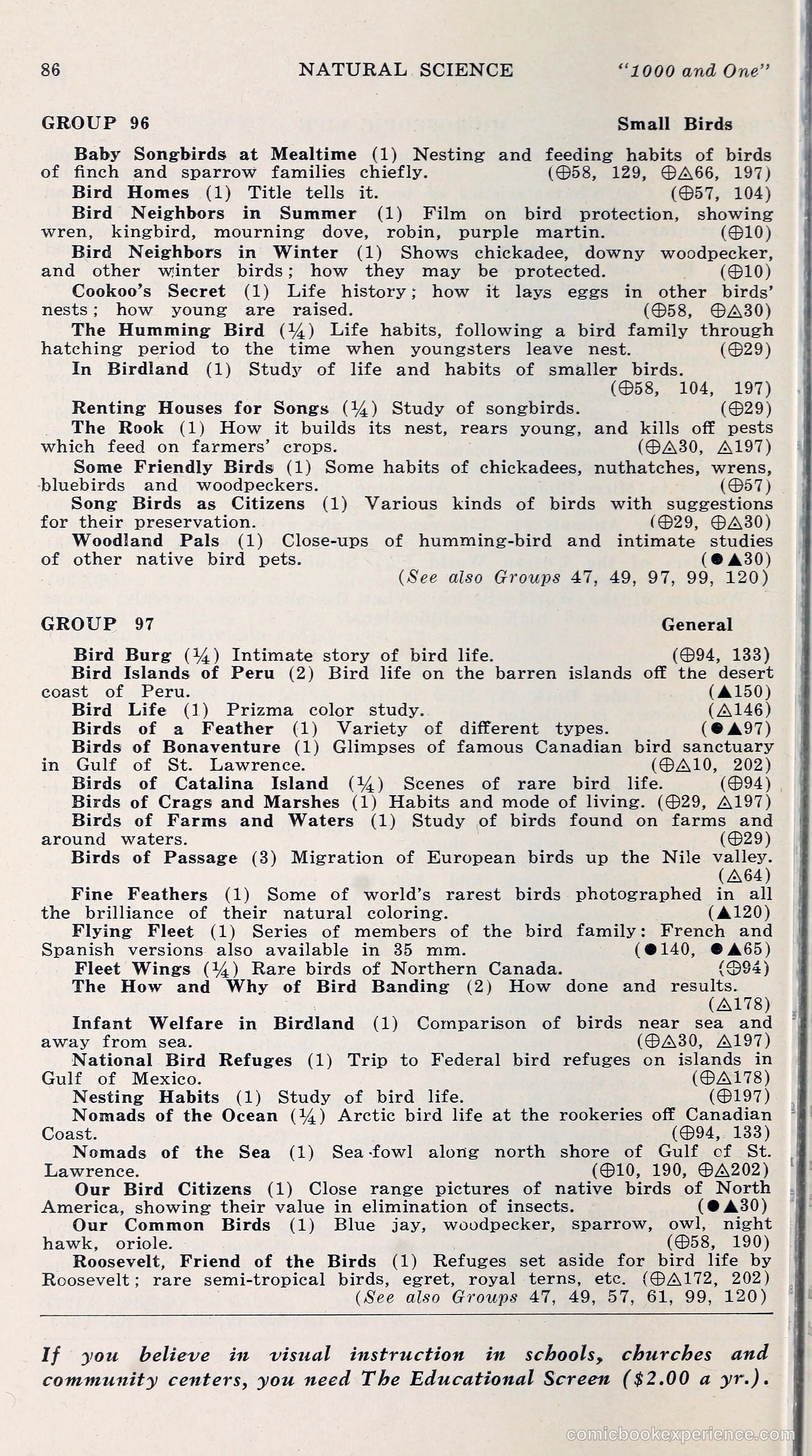 1000 and One: The Blue Book of Non-Theatrical Films — page 95 of 153