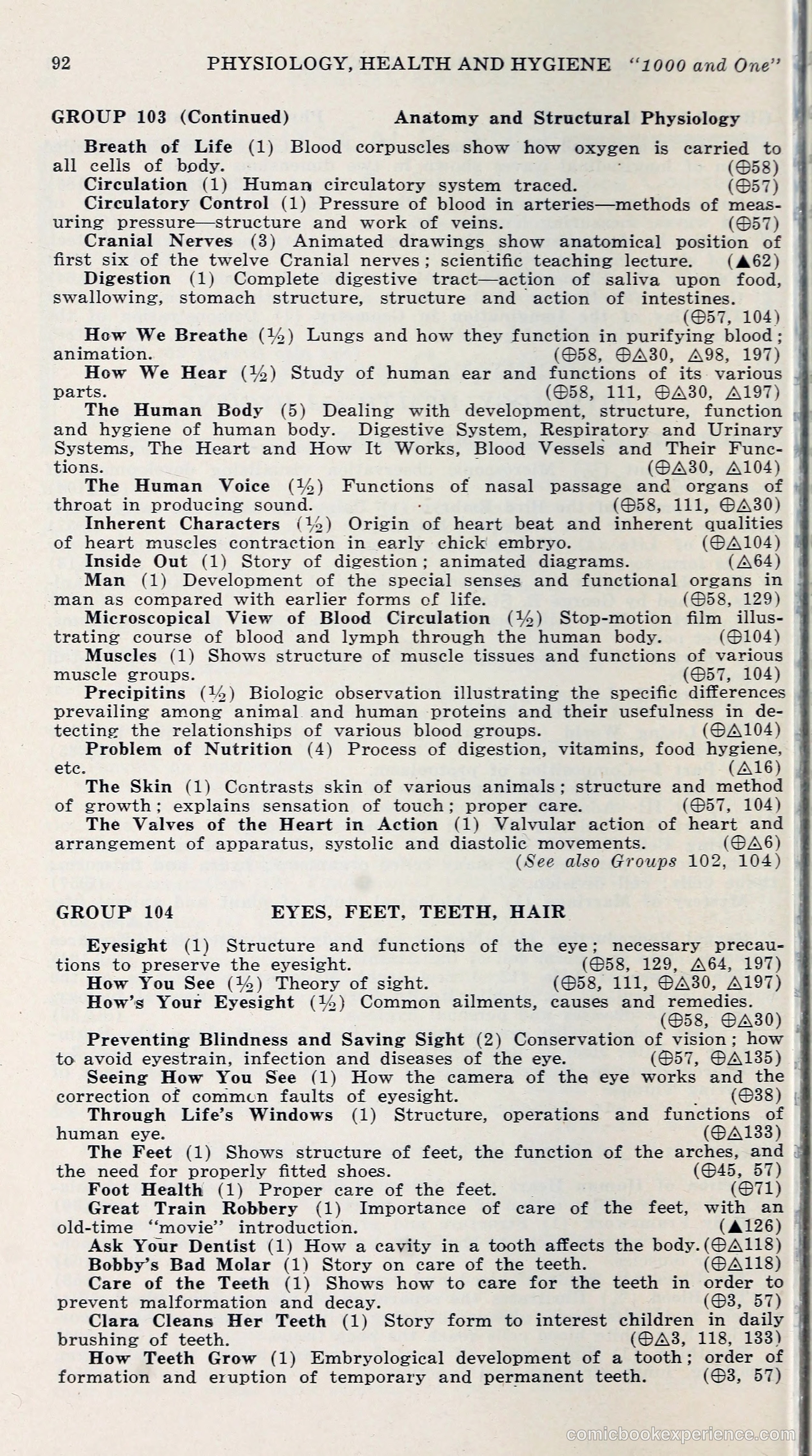 1000 and One: The Blue Book of Non-Theatrical Films — page 101 of 153