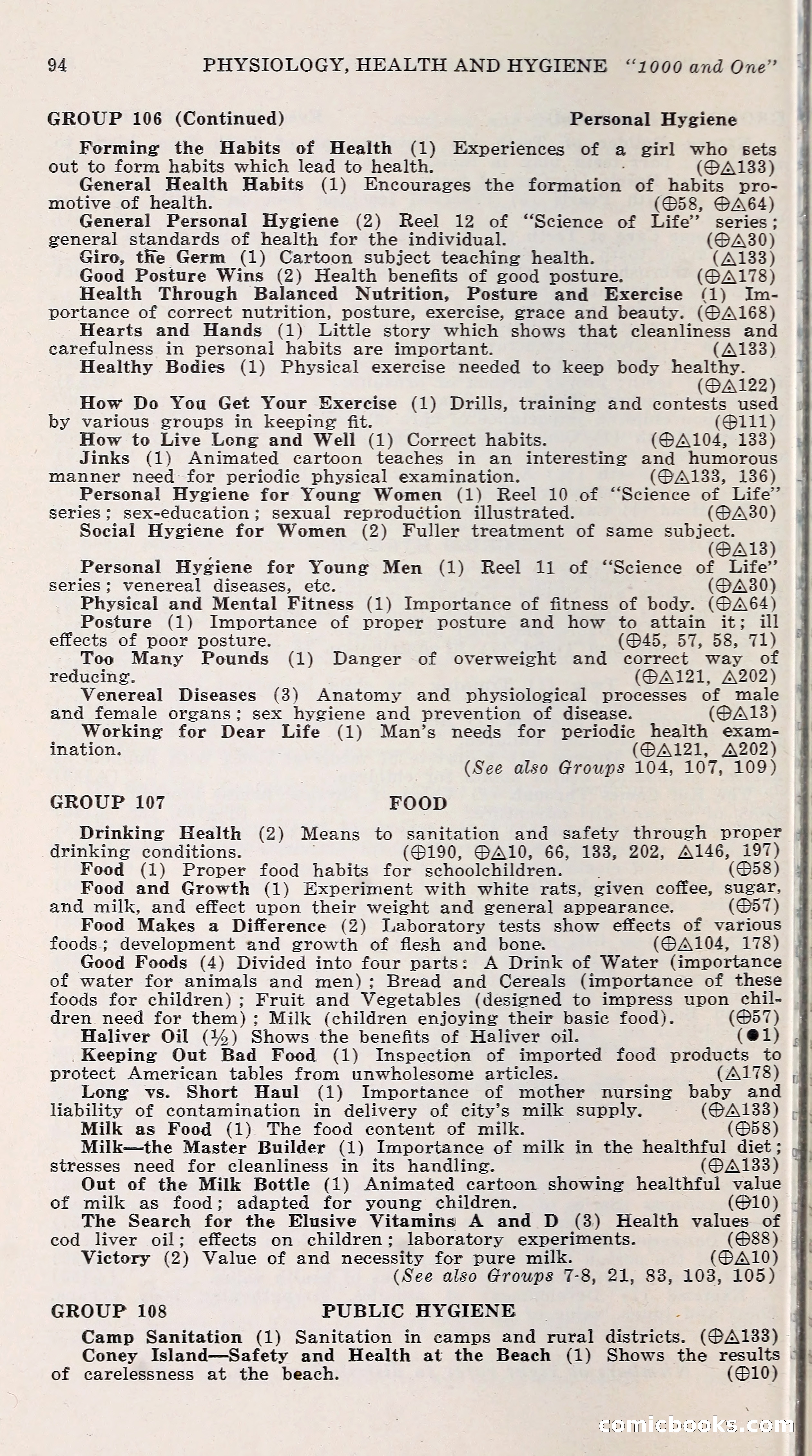 1000 and One: The Blue Book of Non-Theatrical Films — page 103 of 153