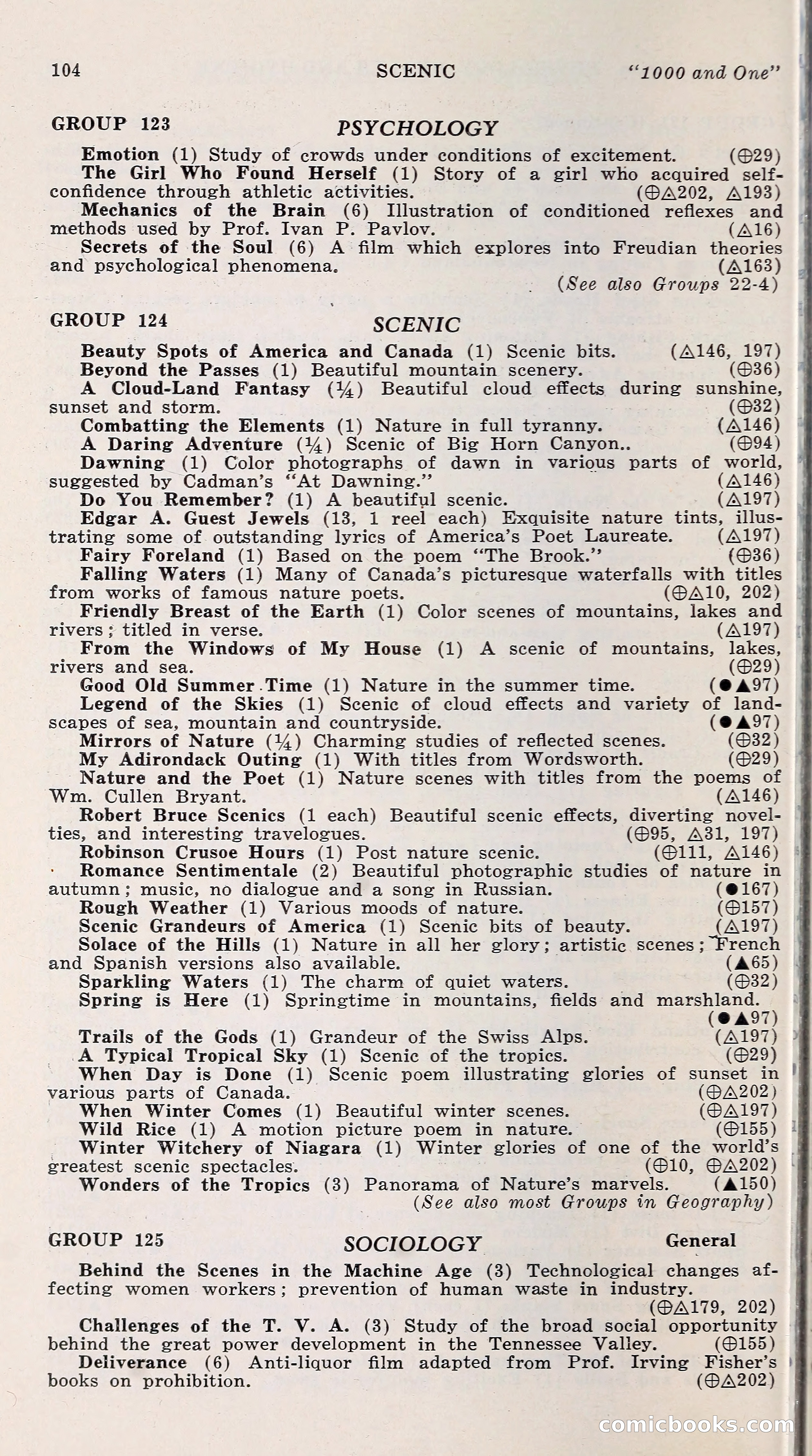1000 and One: The Blue Book of Non-Theatrical Films — page 113 of 153