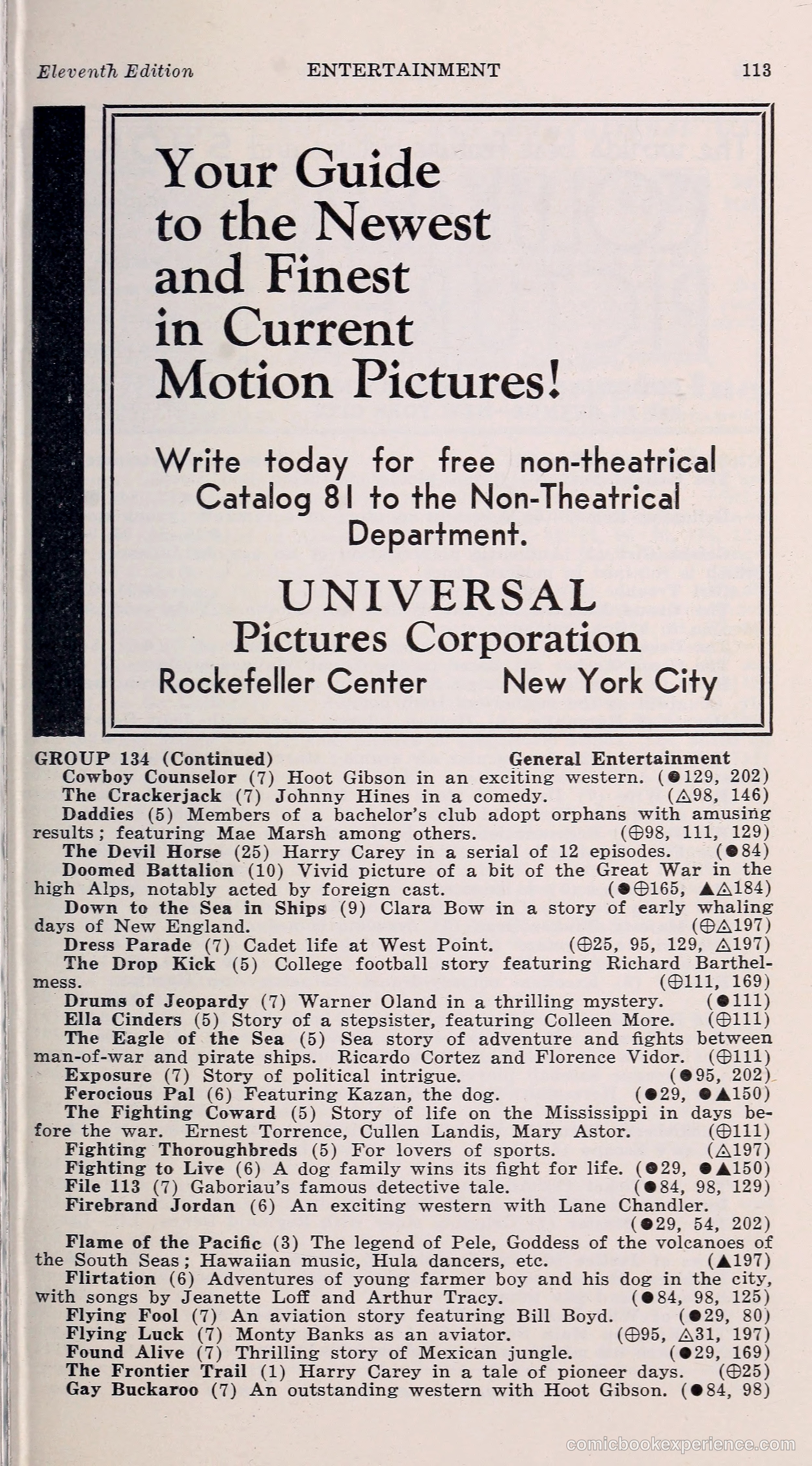 1000 and One: The Blue Book of Non-Theatrical Films — page 122 of 153