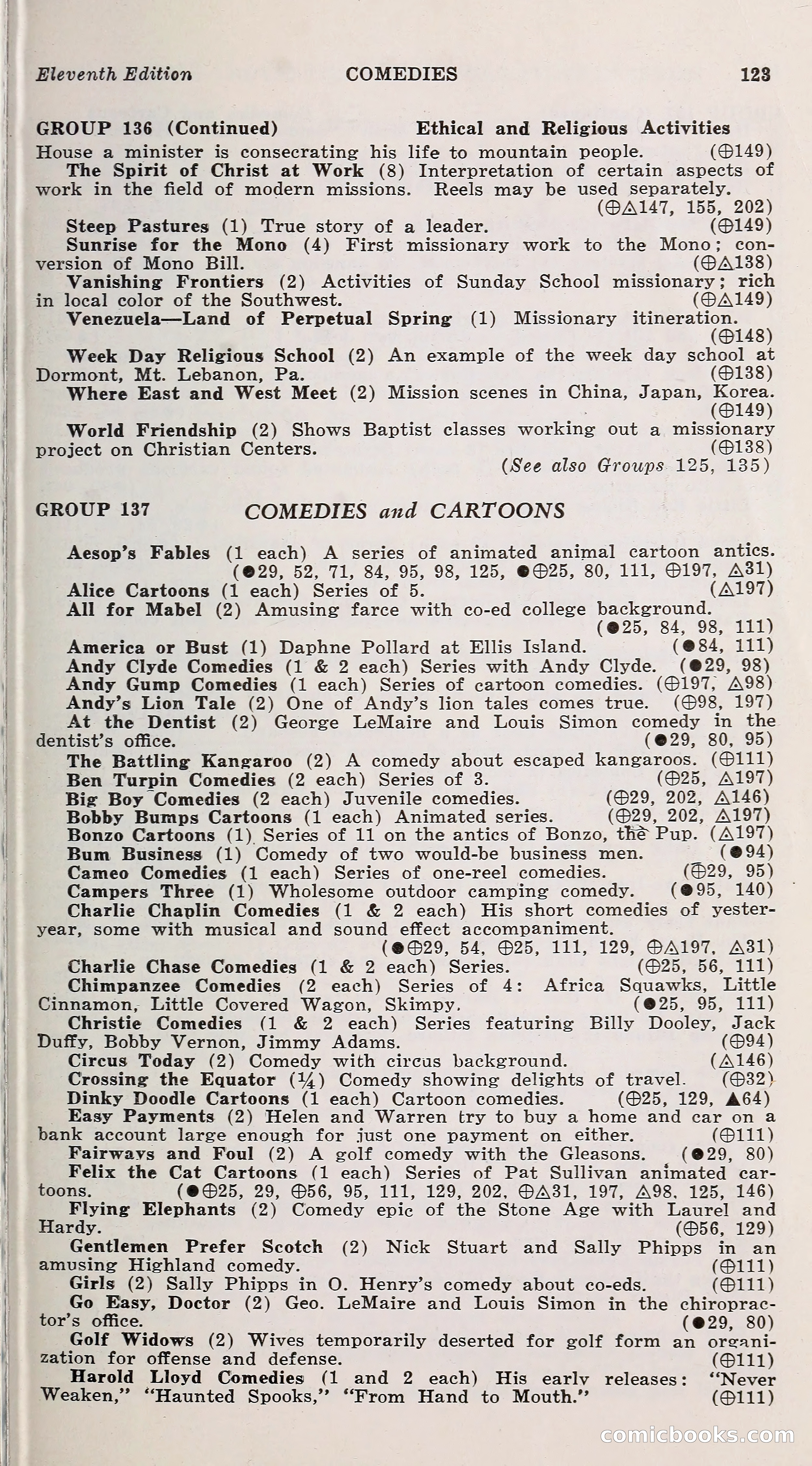 1000 and One: The Blue Book of Non-Theatrical Films — page 132 of 153