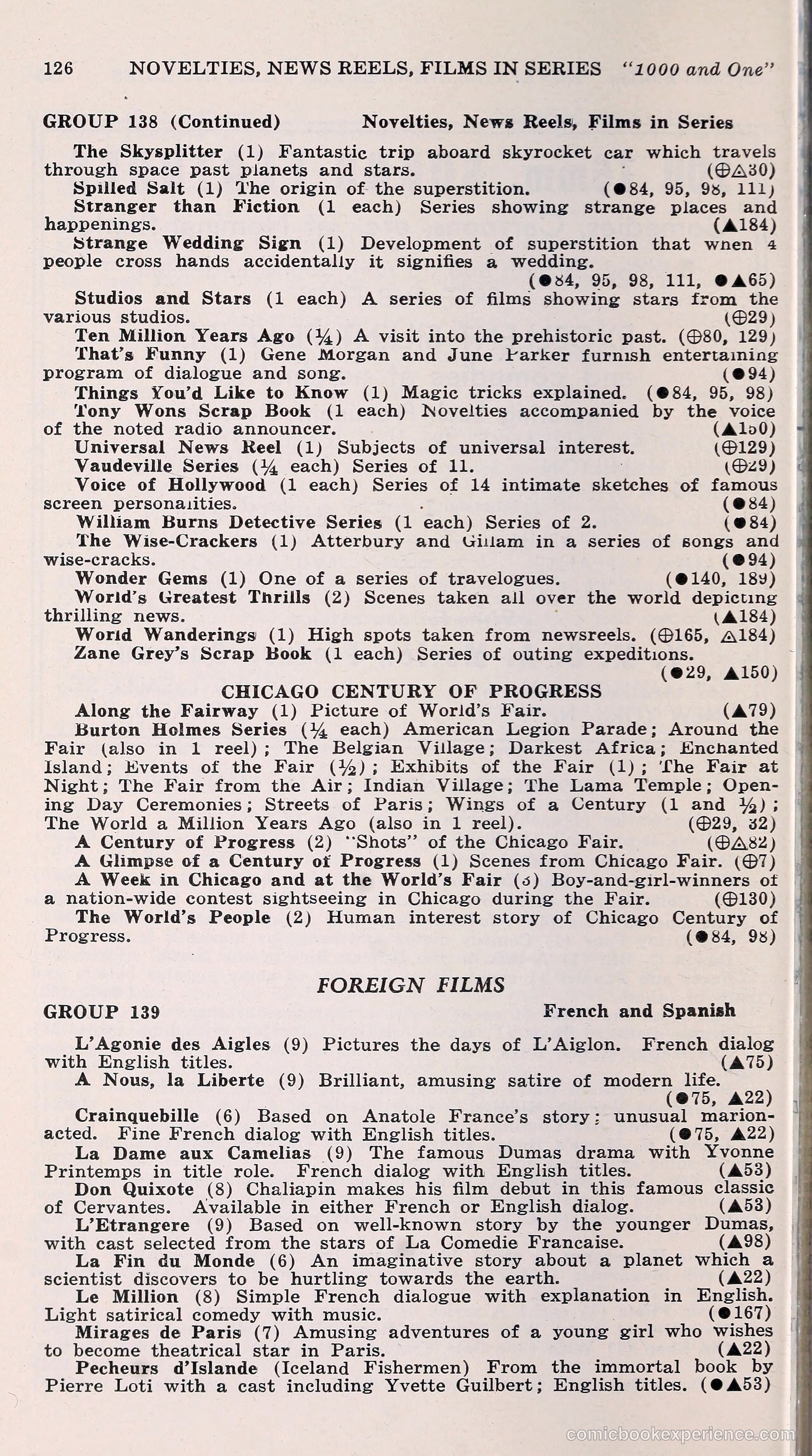 1000 and One: The Blue Book of Non-Theatrical Films — page 135 of 153