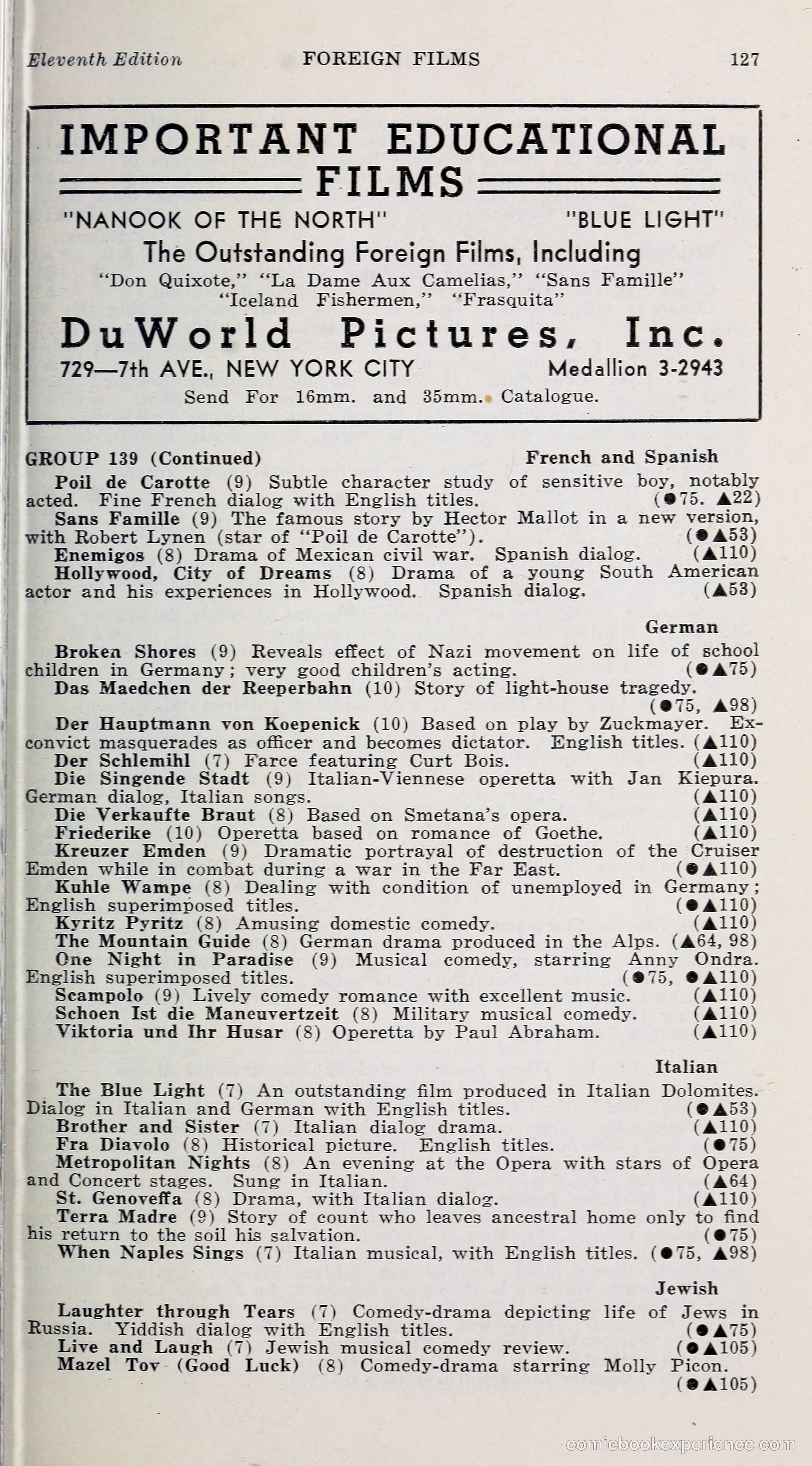 1000 and One: The Blue Book of Non-Theatrical Films — page 136 of 153