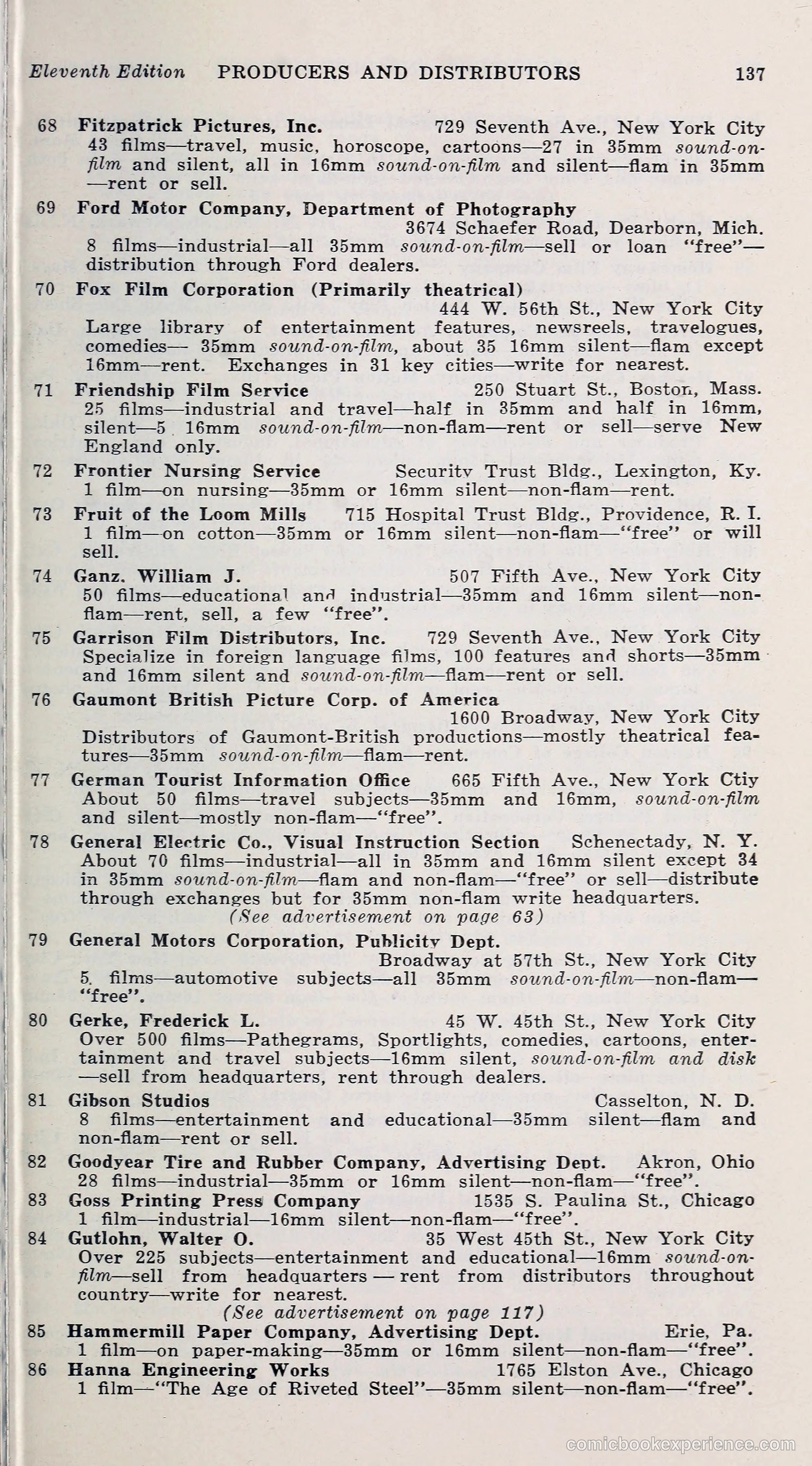 1000 and One: The Blue Book of Non-Theatrical Films — page 146 of 153