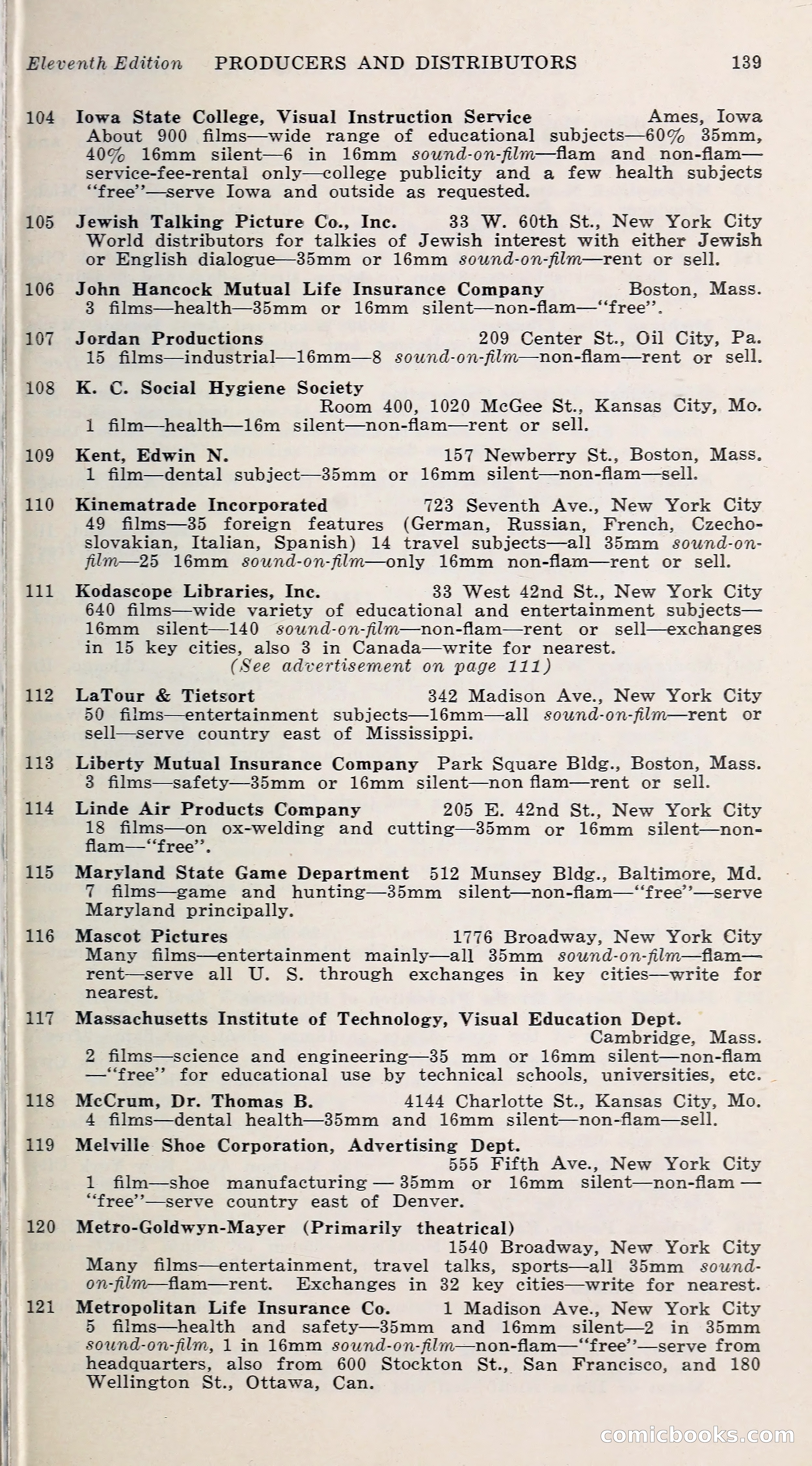 1000 and One: The Blue Book of Non-Theatrical Films — page 148 of 153