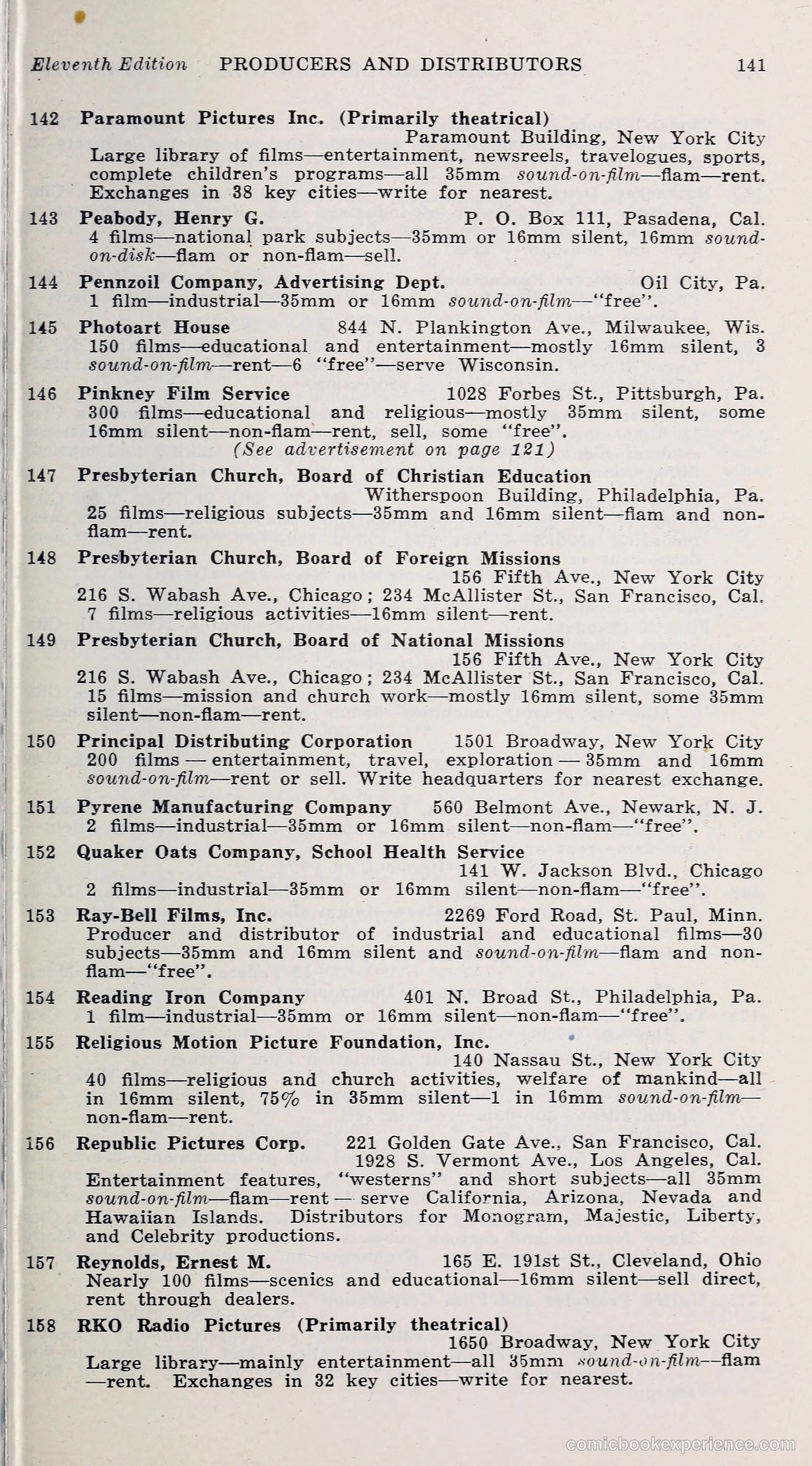 1000 and One: The Blue Book of Non-Theatrical Films — page 150 of 153