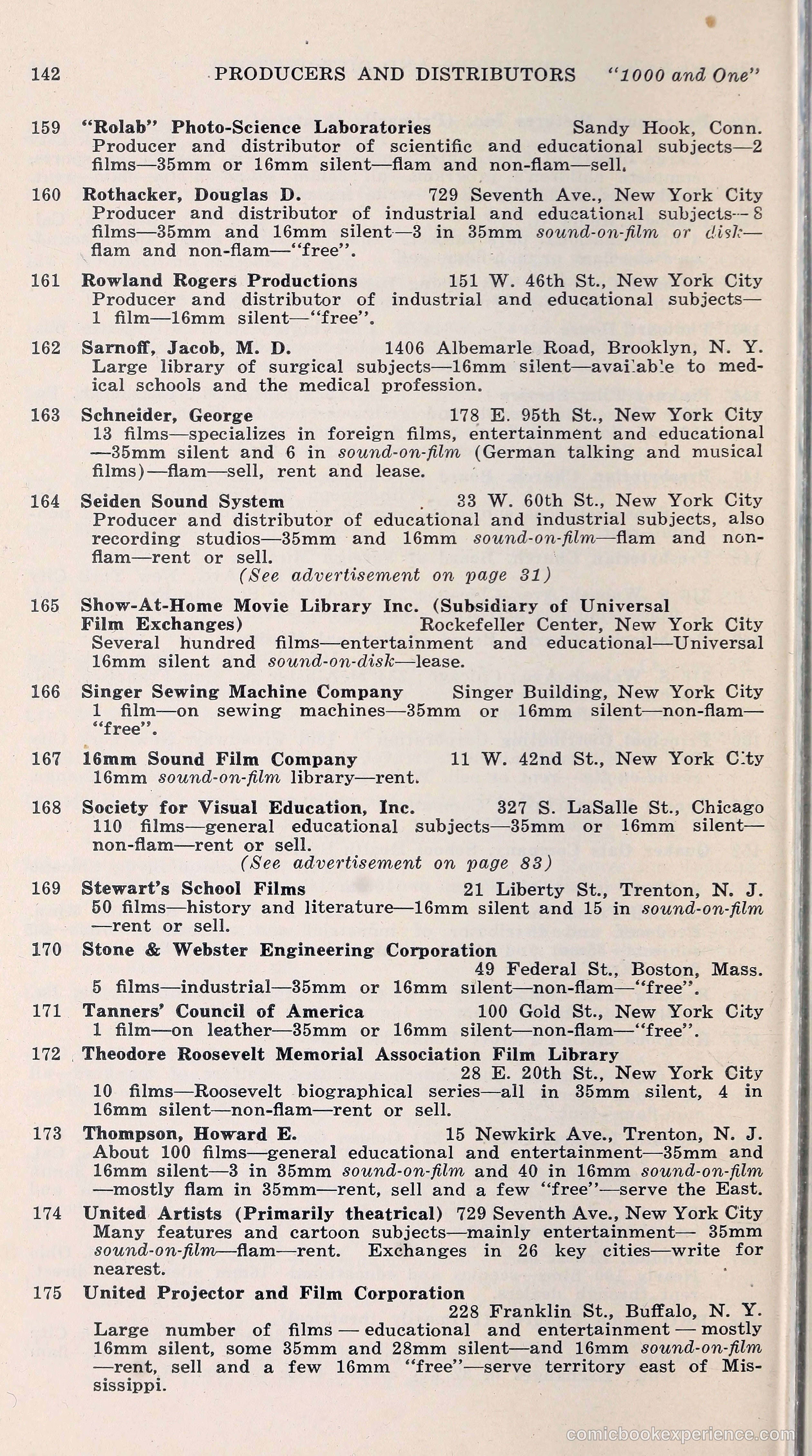 1000 and One: The Blue Book of Non-Theatrical Films — page 151 of 153