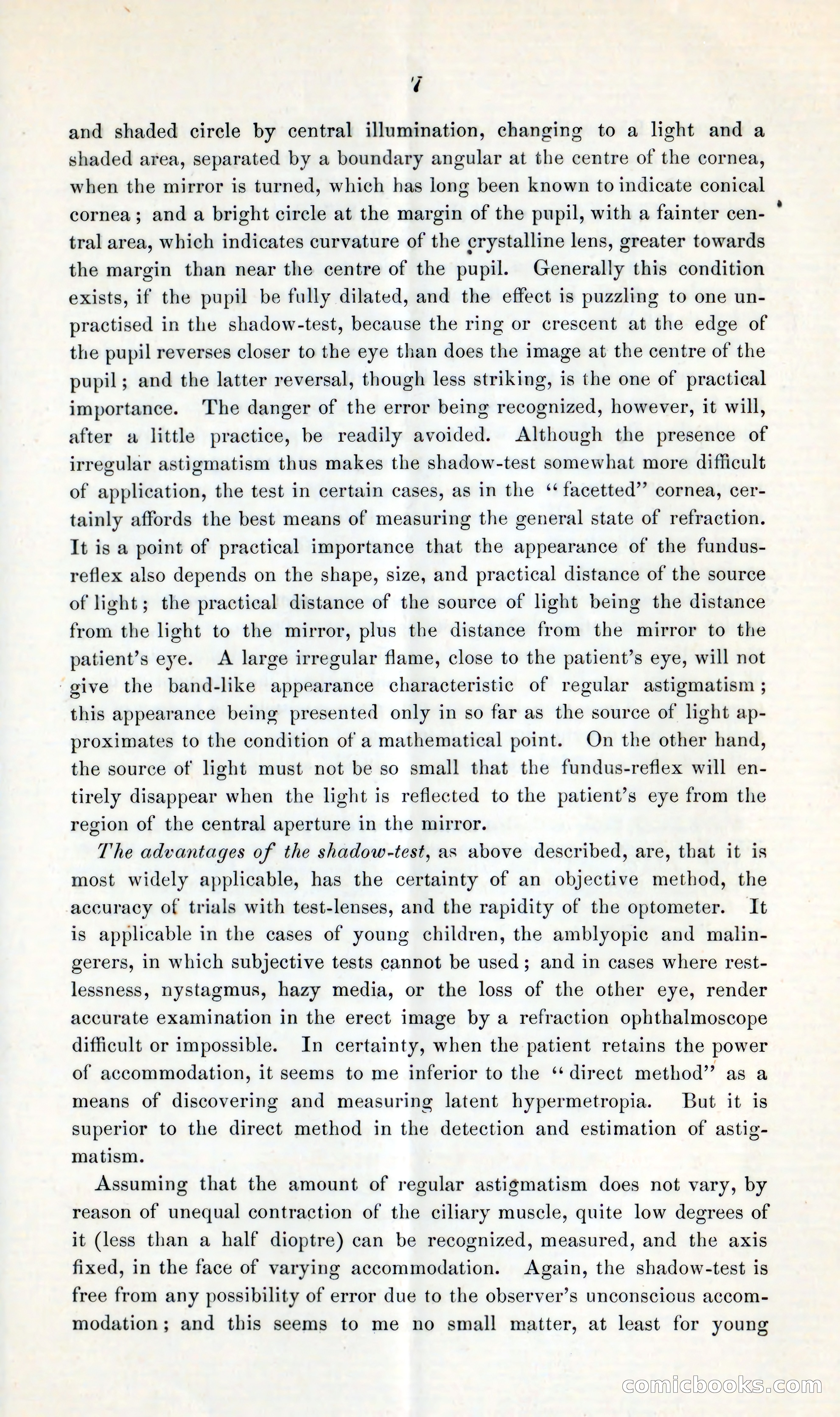 The Measurement of Refraction by the Shadow-Test, or Retinoscopy — page 9 of 12