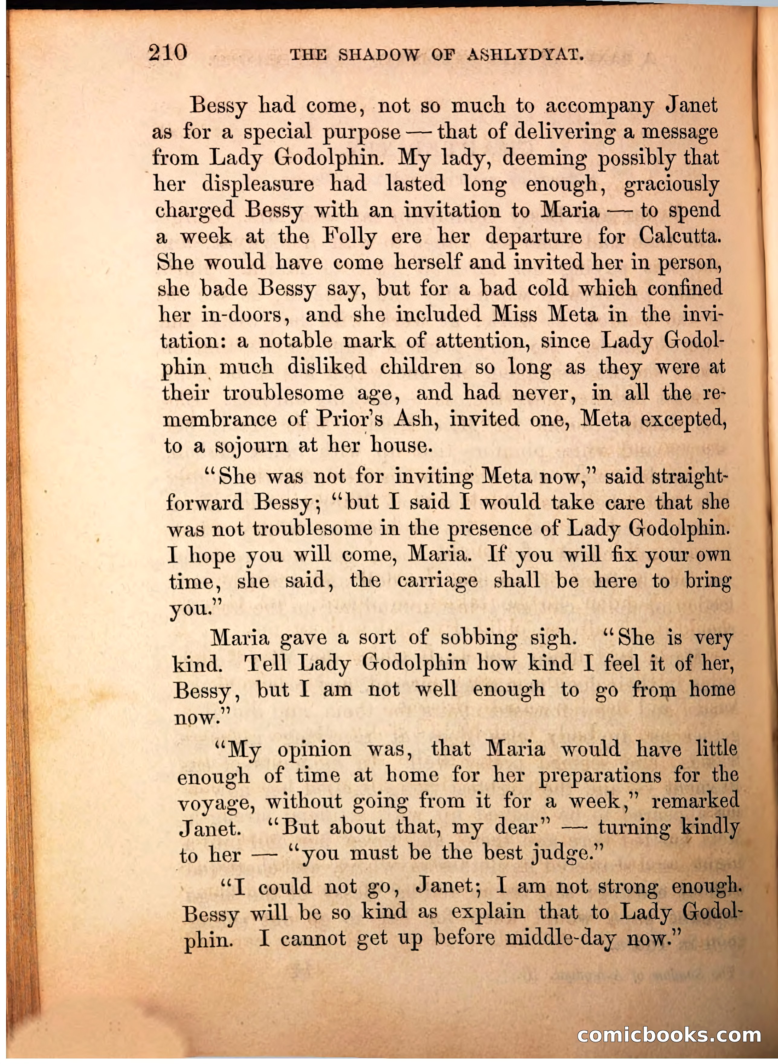 The Shadow of Ashlydyat, Vol. III — page 216 of 335