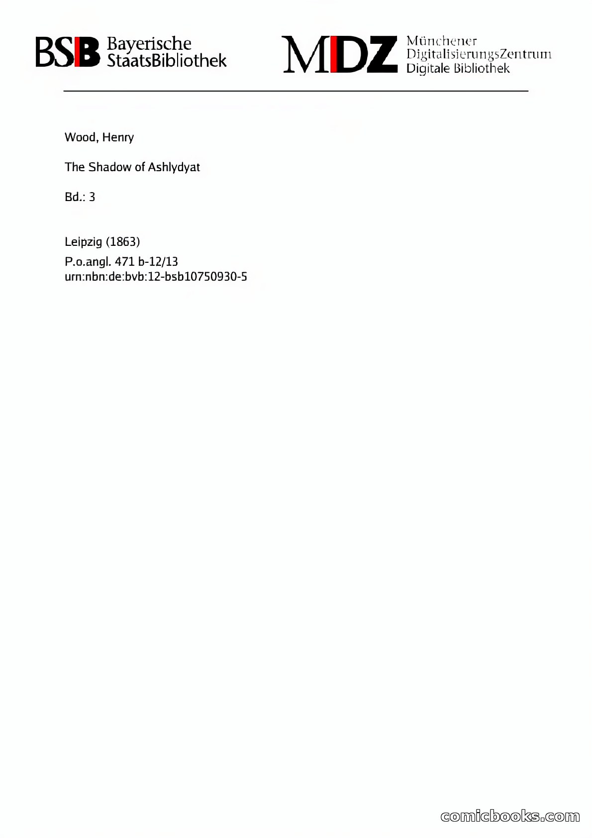 The Shadow of Ashlydyat, Vol. III — page 337 of 335