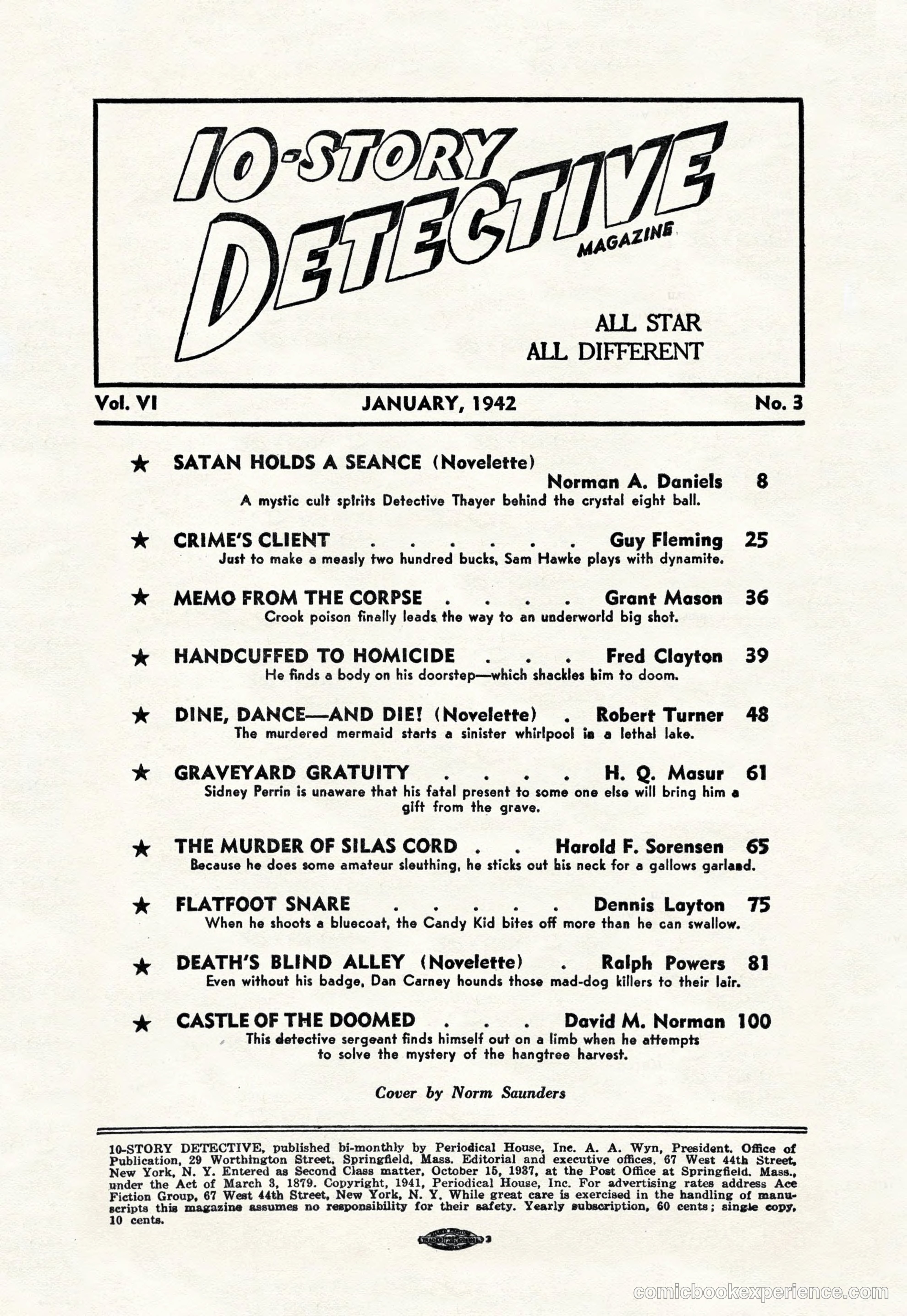10-Story Detective Magazine Cover — page 4 of 116
