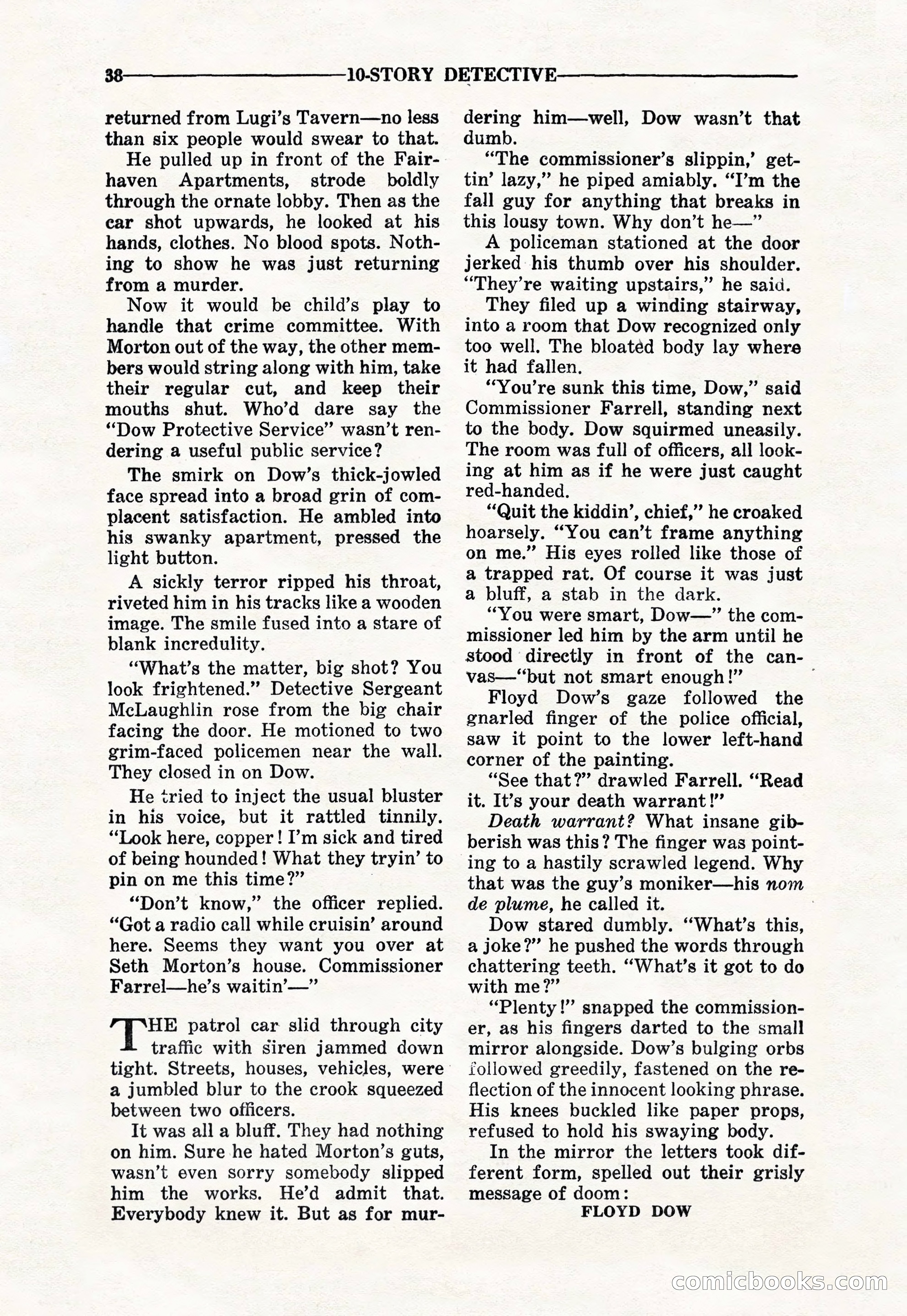 10-Story Detective Magazine Cover — page 40 of 116