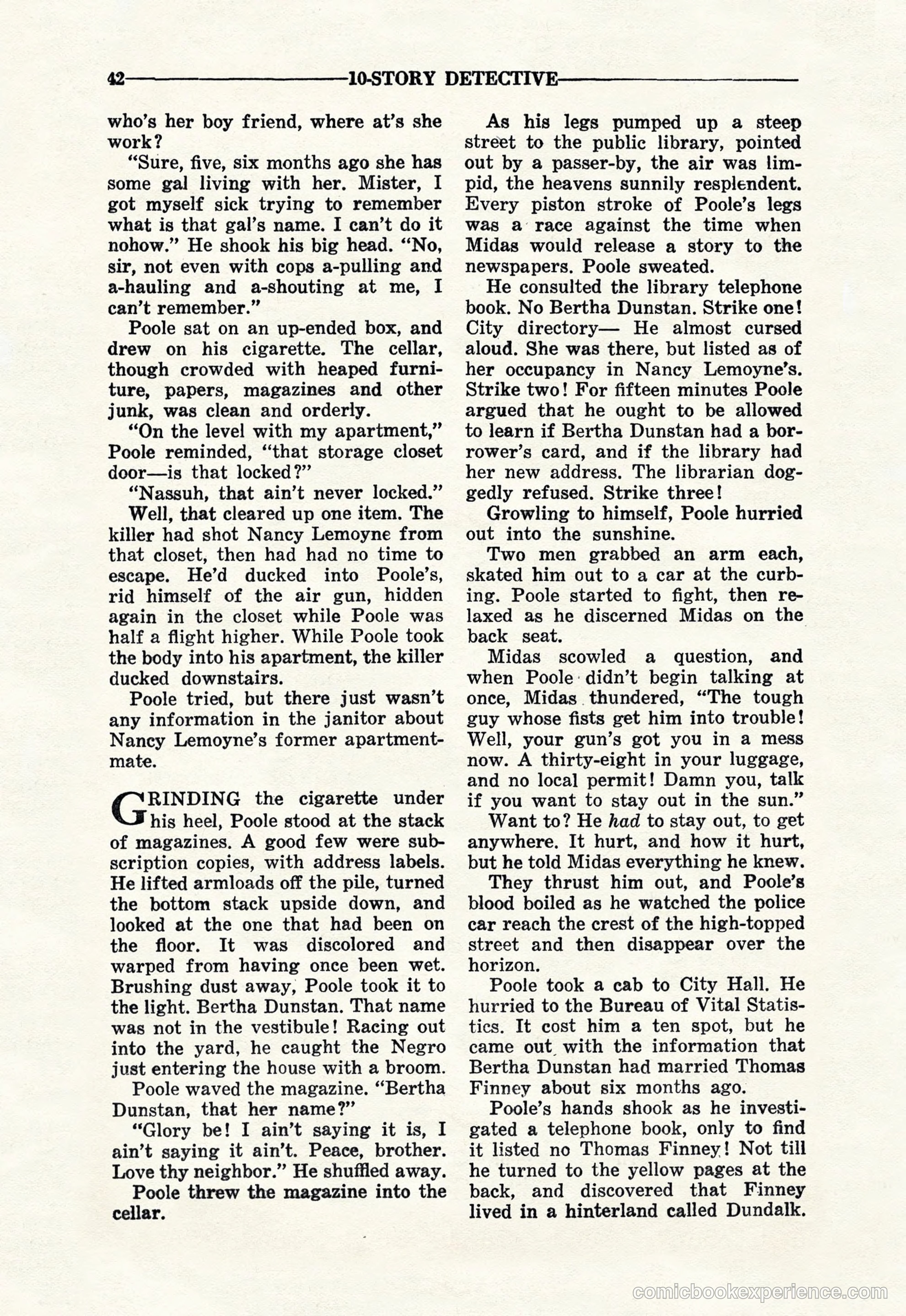 10-Story Detective Magazine Cover — page 44 of 116