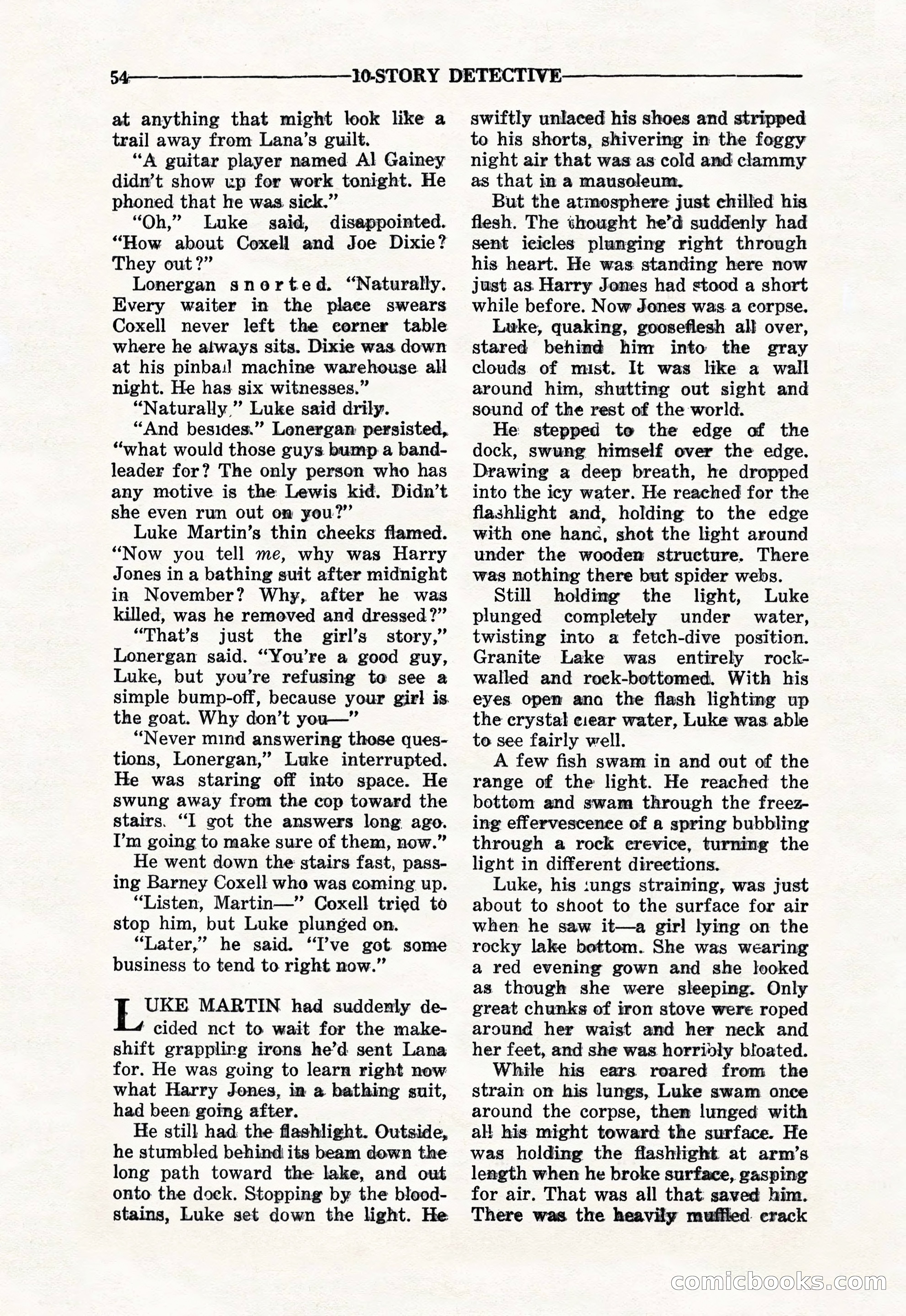 10-Story Detective Magazine Cover — page 56 of 116